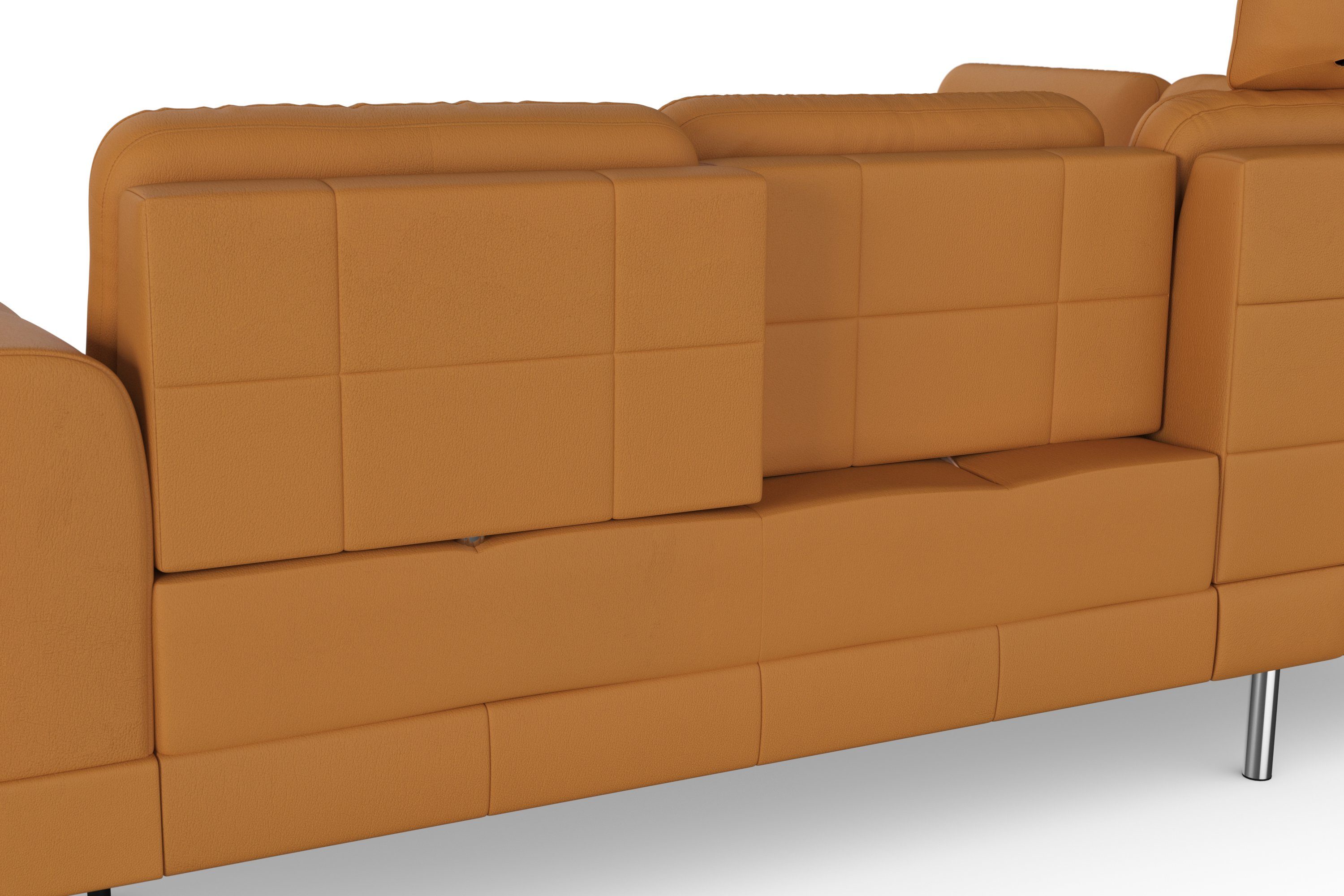 sit&more Hoekbank Bendigo L-vorm inclusief zitdiepteverstelling, bodemvrijheid 15 cm, in 2 pootkleuren