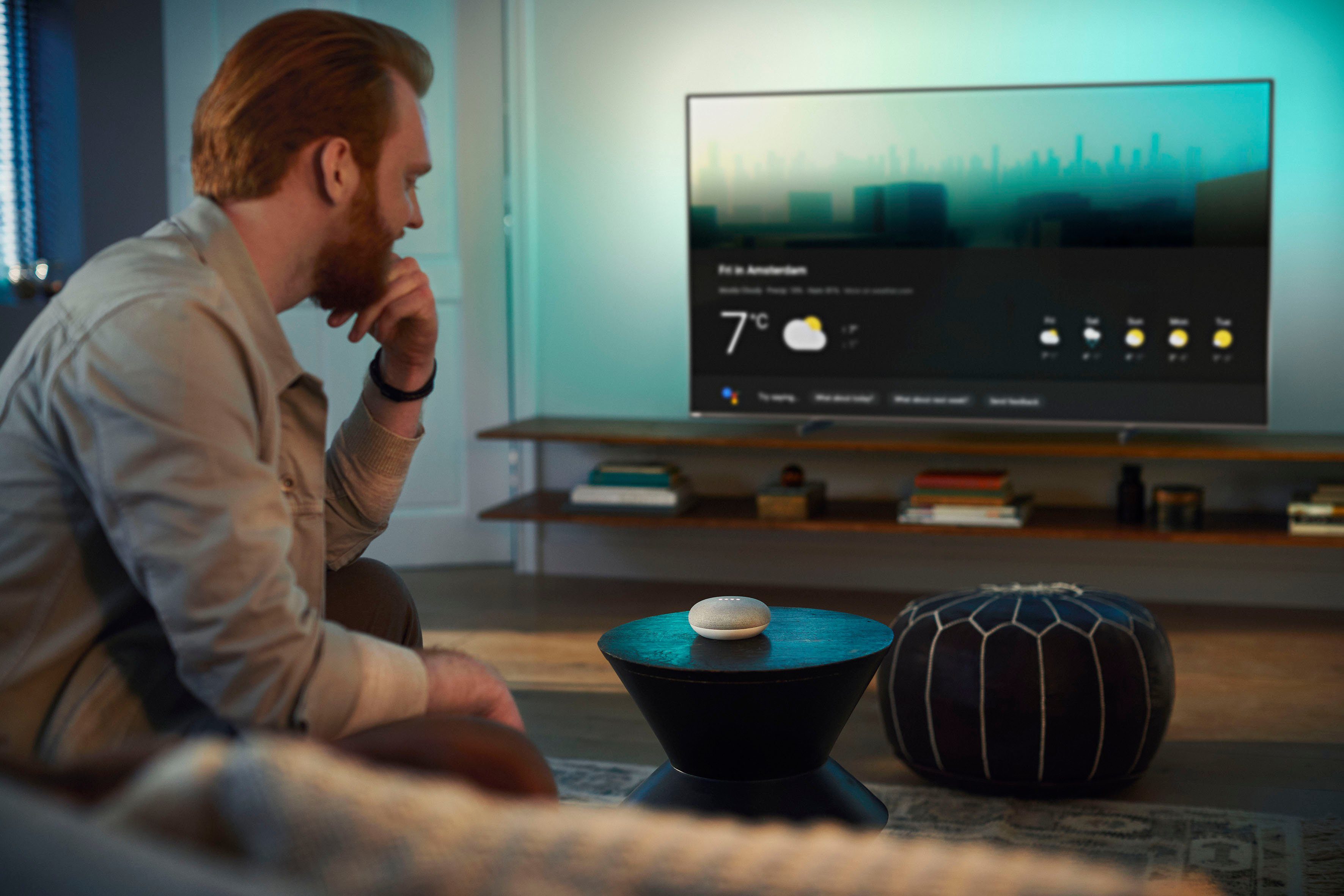 Philips Led-TV 65PUS8106/12, 164 cm / 65", 4K Ultra HD, Android TV - Smart TV, ambilight langs 3 randen