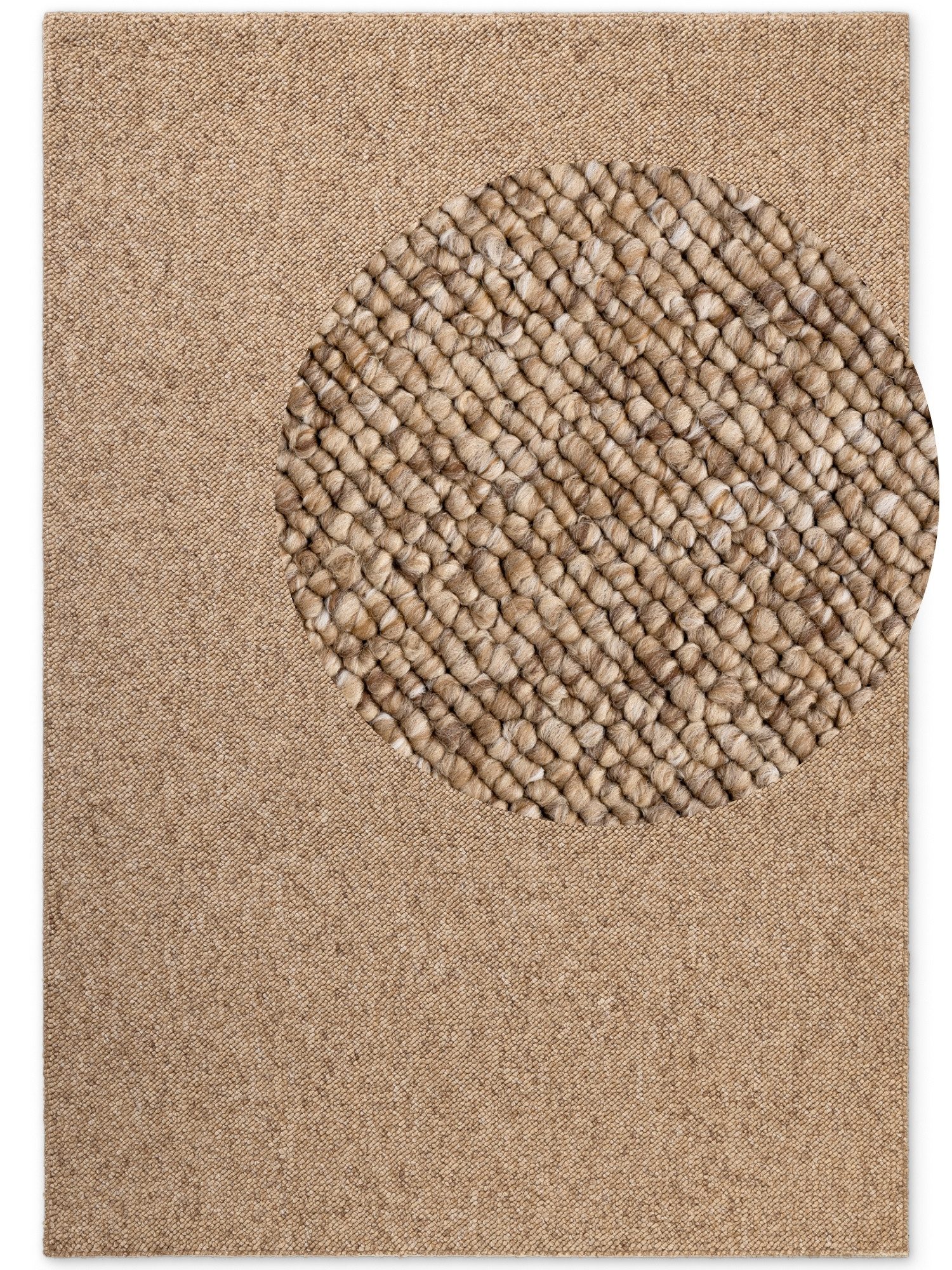 ELLE DECORATION Vloerkleed Rocco Duurzaam, loper, wasbaar, woonkamer, eetkamer, wol-look