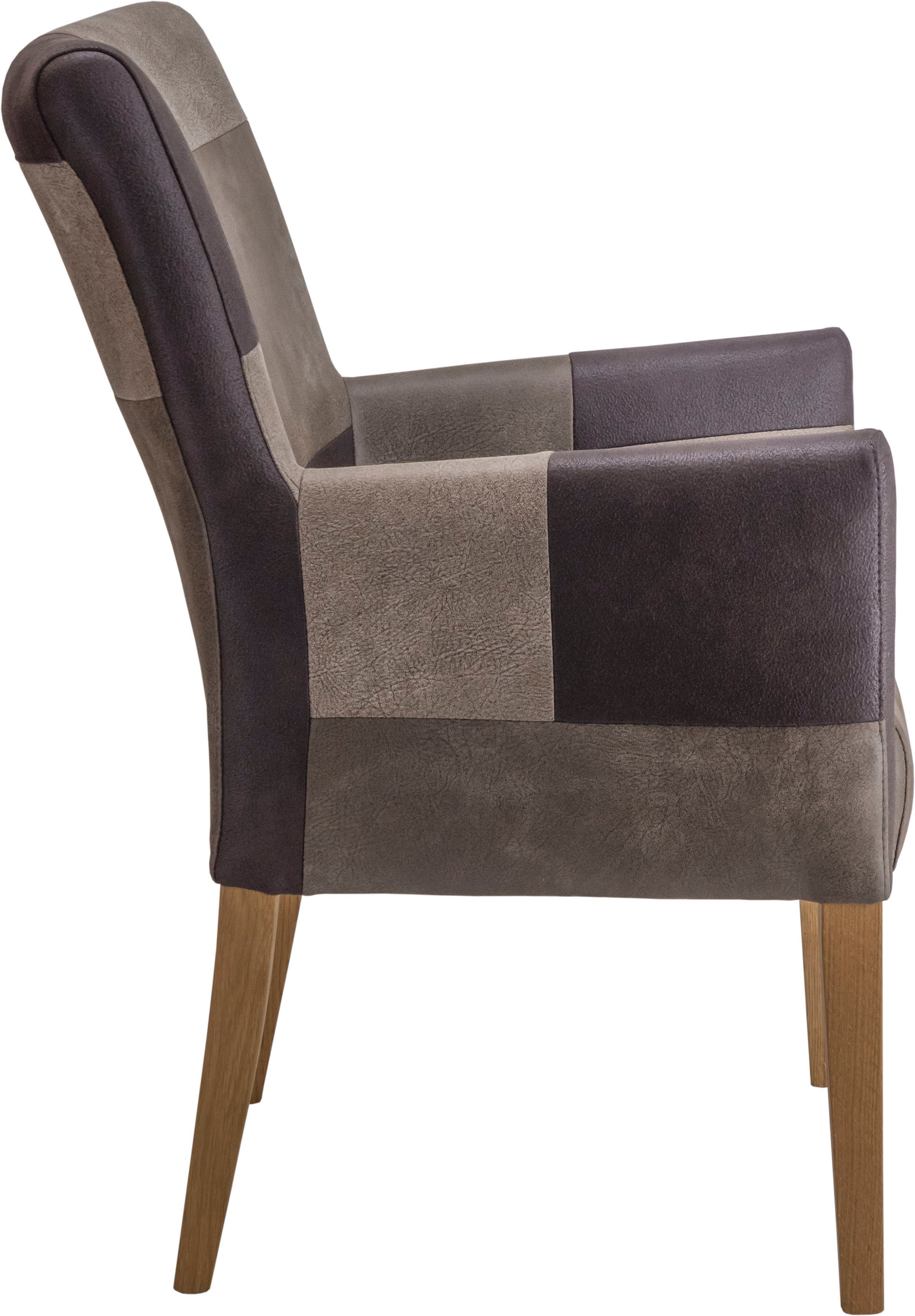 Home affaire Stoel met armleuningen King Bekleding van microvezel