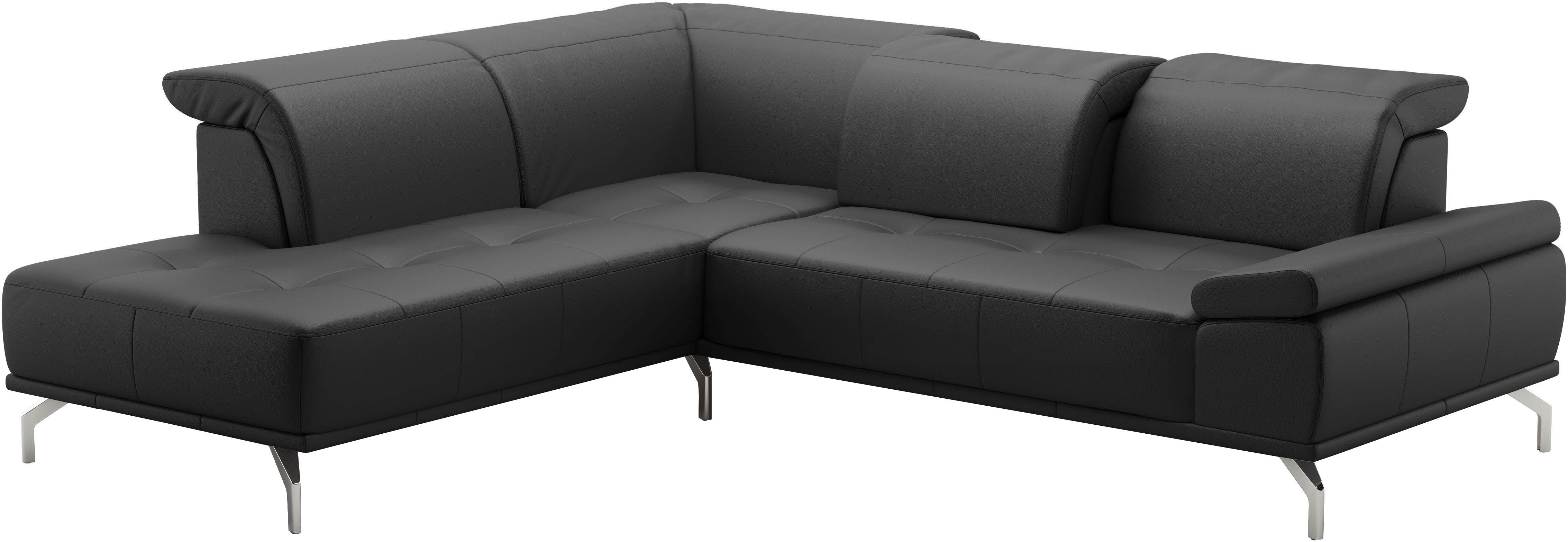 Places of Style Hoekbank Caluna Incl. zitdiepteverstelling, optioneel met hoofd- en armleuningverstelling