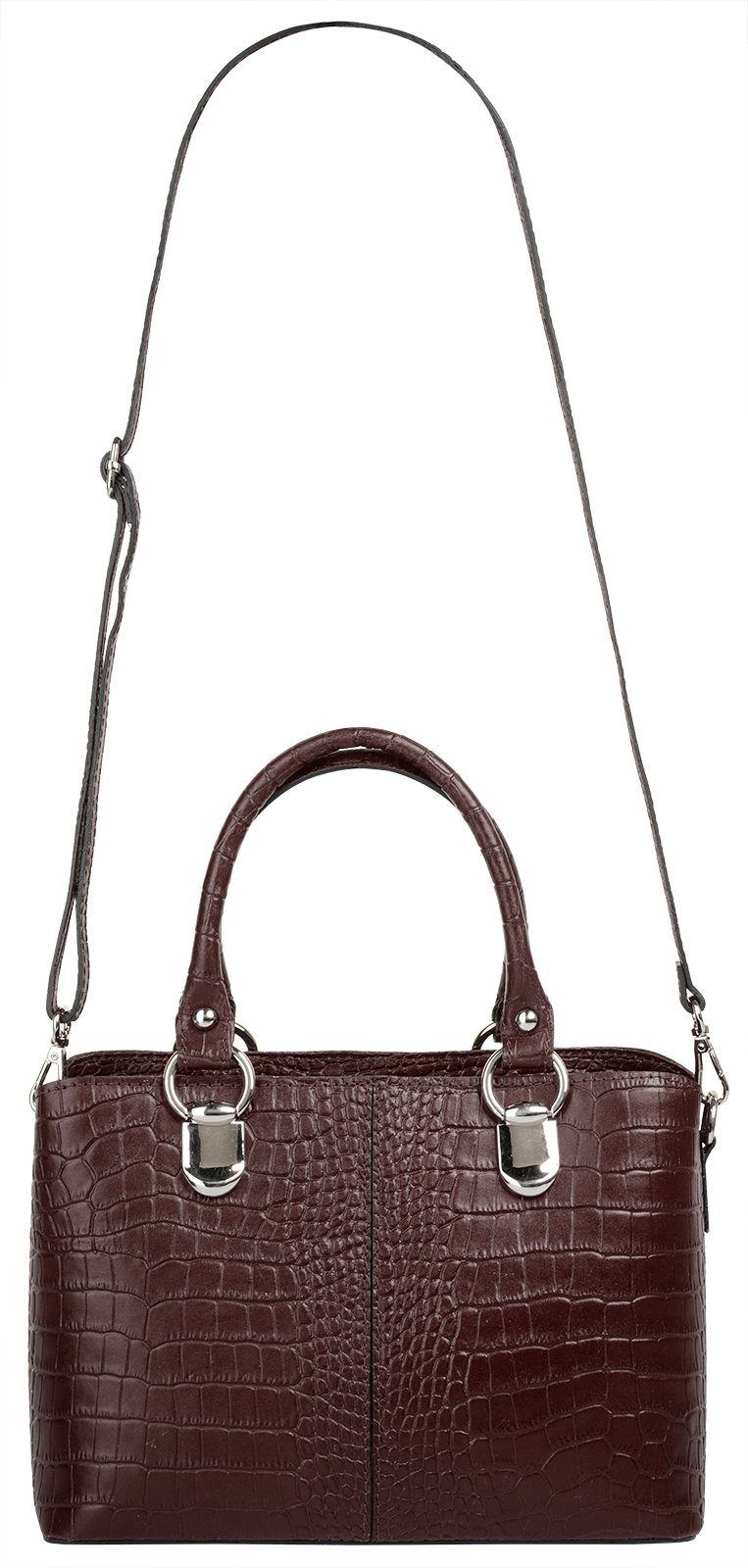 Cluty Schoudertas echt leer, made in italy