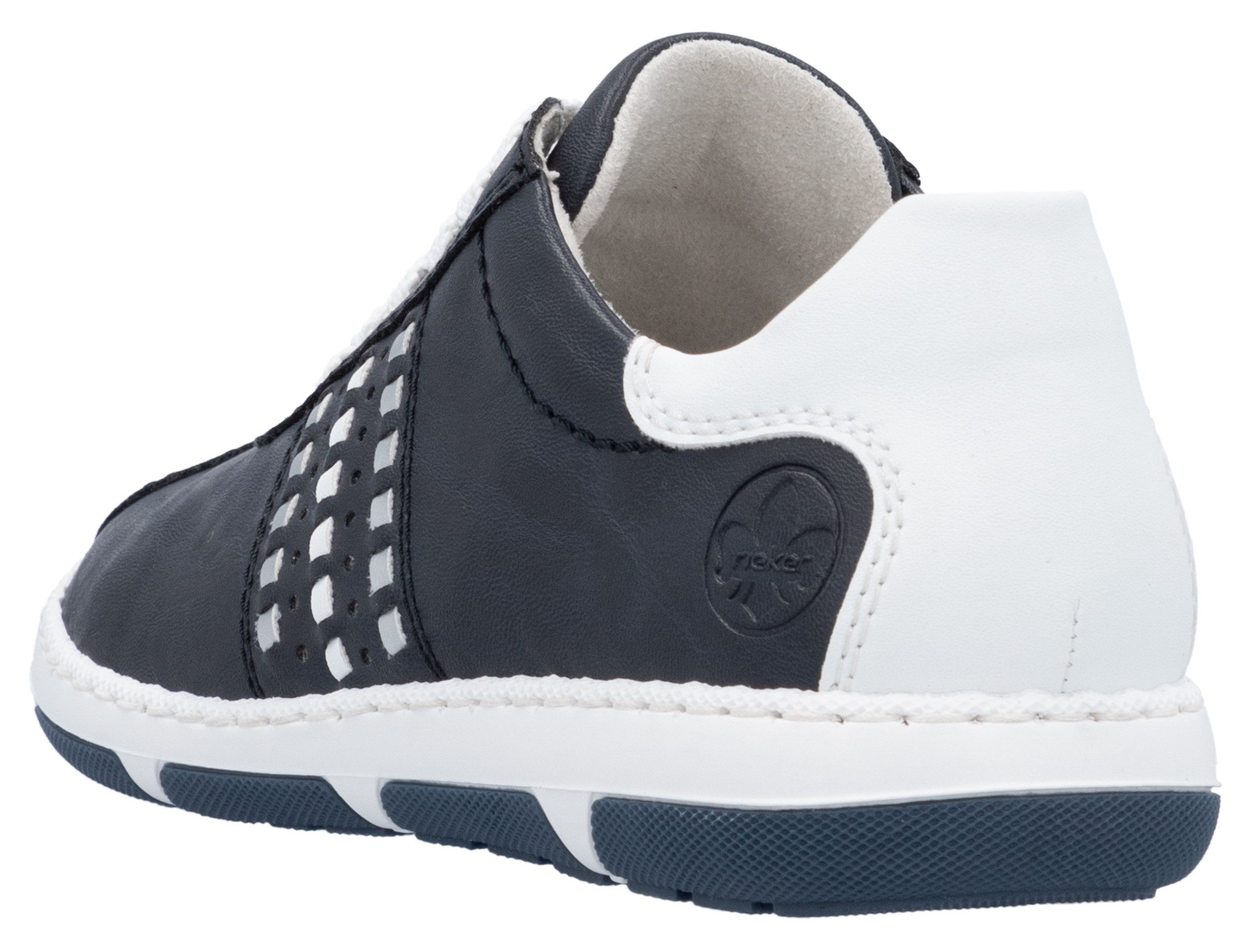 Rieker Sneakers , lage schoen, vrijetijdsschoen, veterschoen met gevoerde schacht