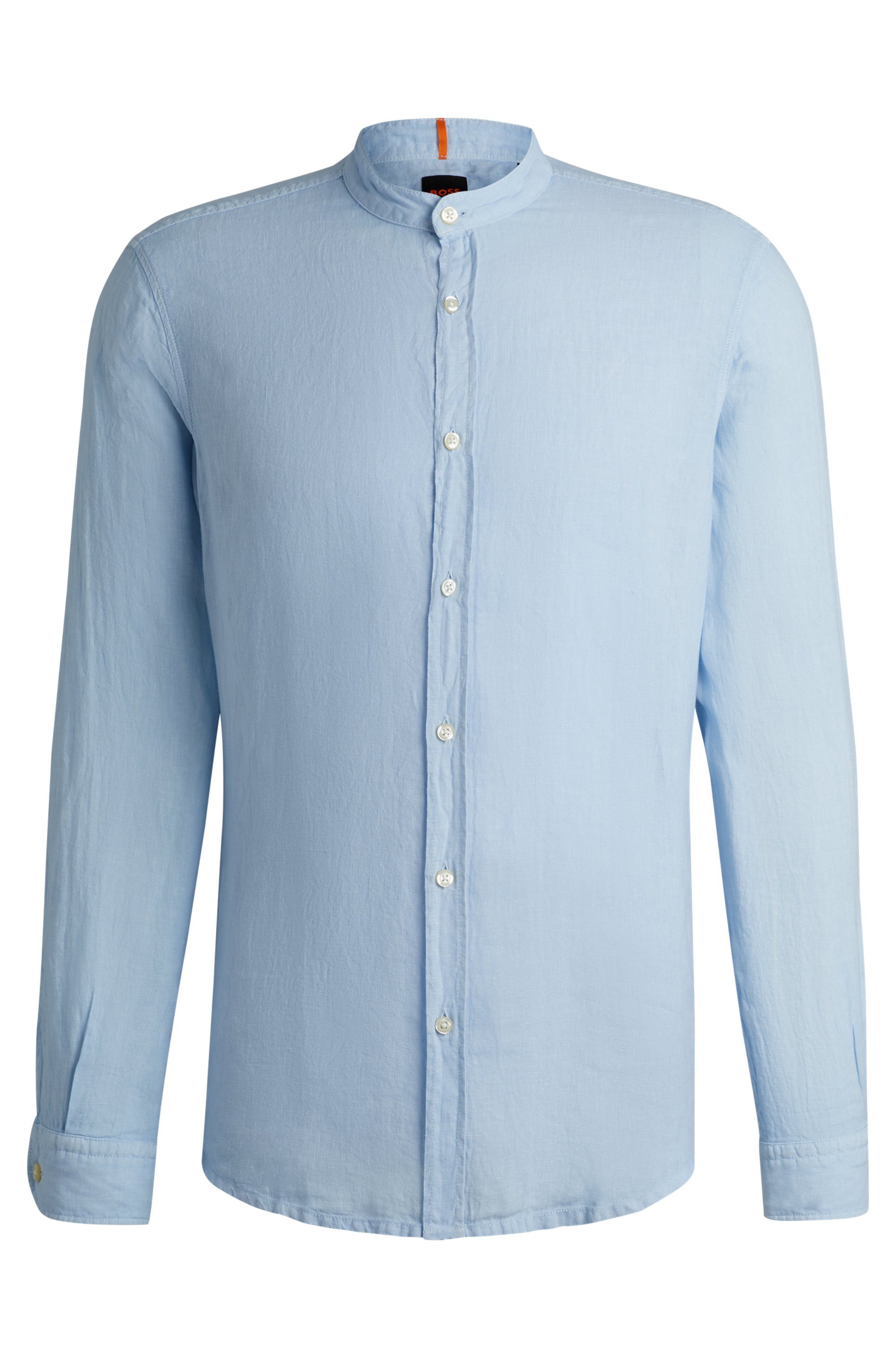 Boss Orange Shirt met lange mouwen met subtiele label-borduurwerk op de manchetspleet
