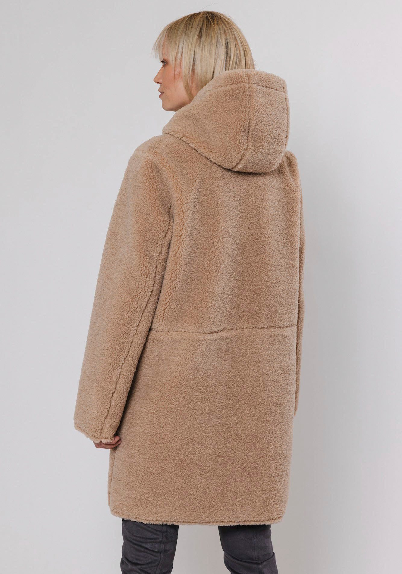 Rino & Pelle Korte jas met imitatieleren details