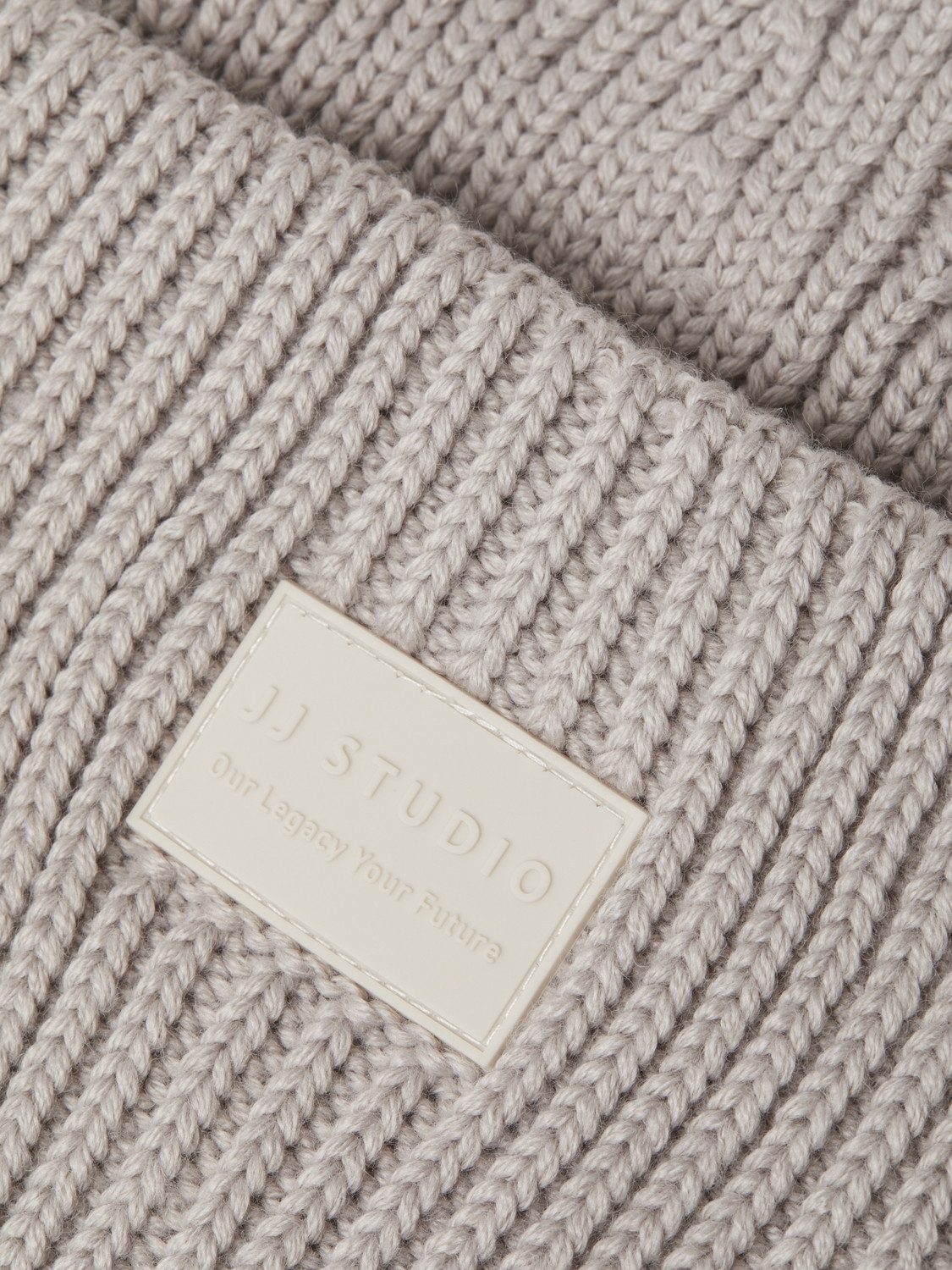 Jack & Jones Beanie JACHAKKAI – Gebreide muts met hoog katoengehalte riblook