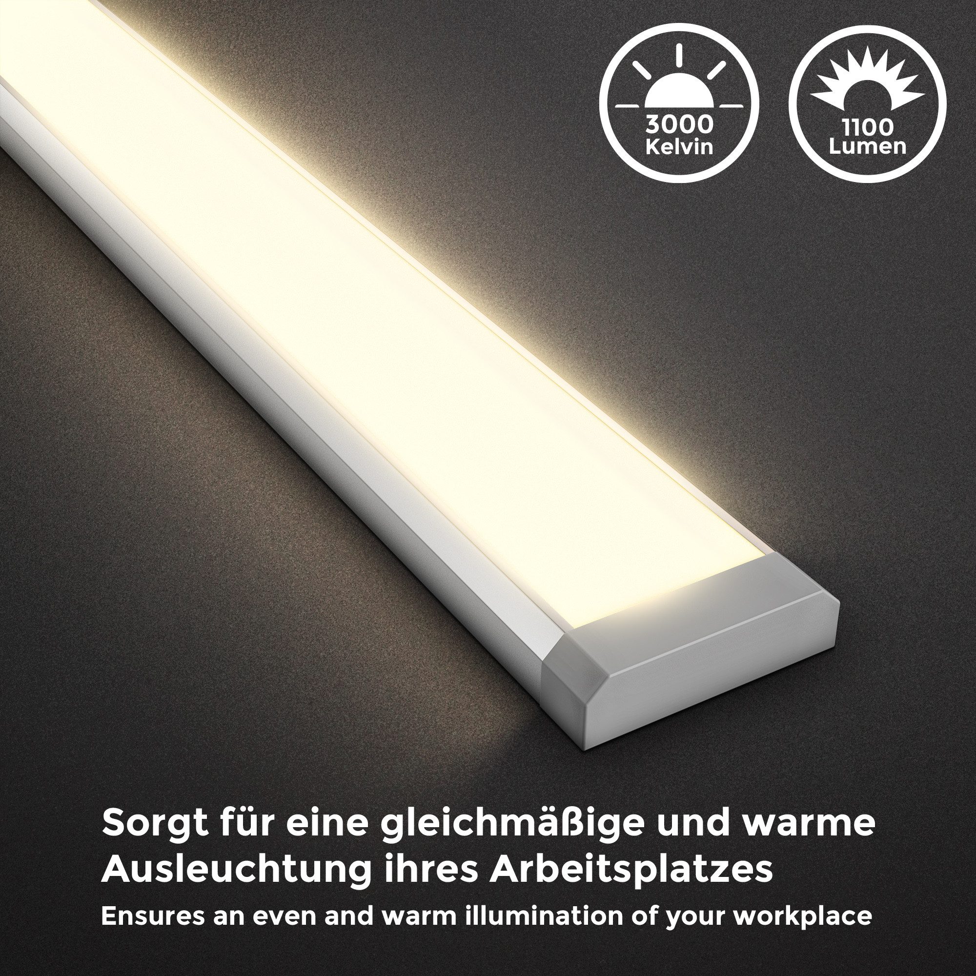 B.K.Licht Led-onderbouwverlichting BKL1468 LED strip met aan/uit-schakelaar
