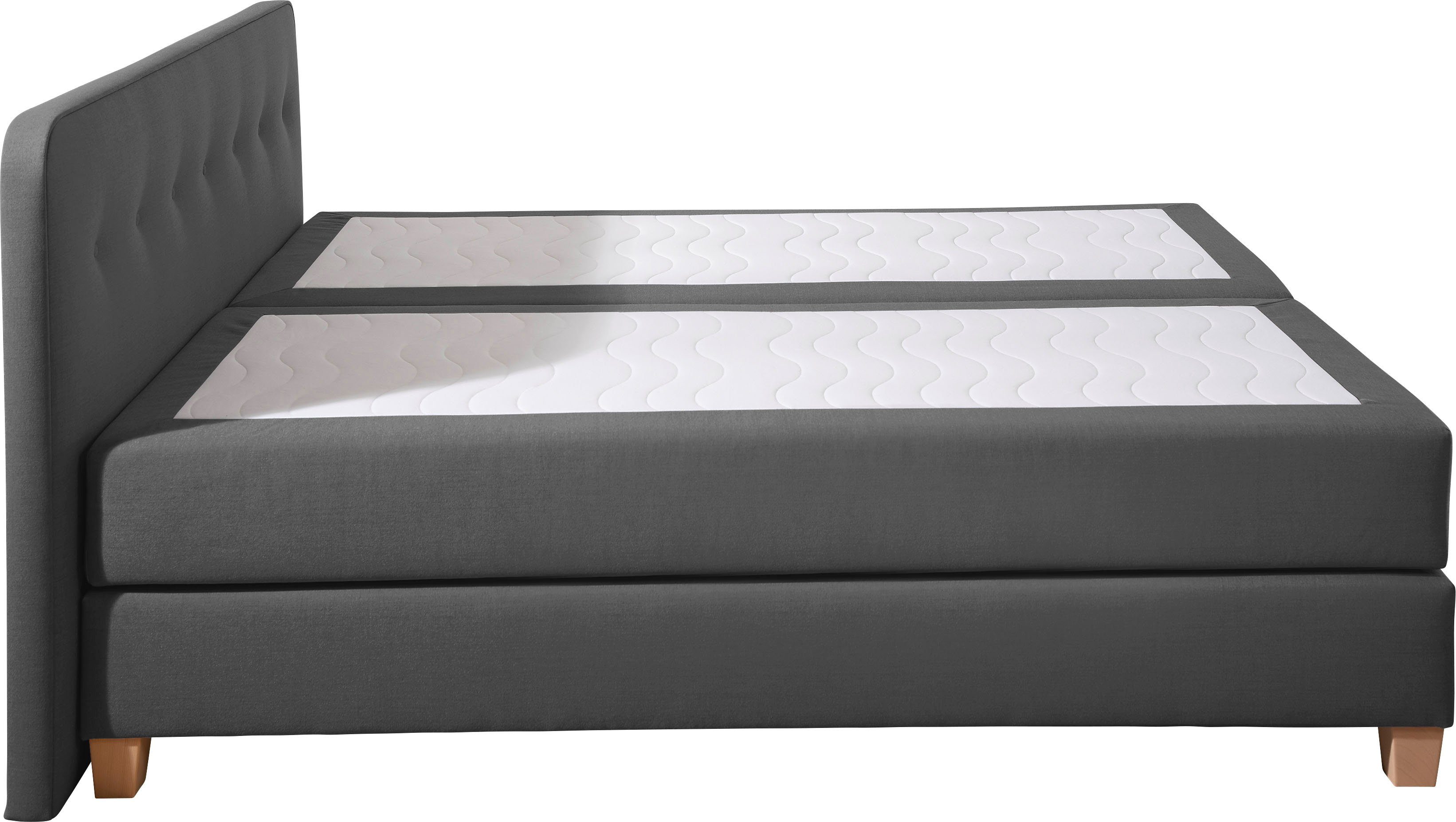 Home affaire Boxspring Fargo in extra lang 220 cm, met topmatras, 3 uitvoeringen, 4, breedten