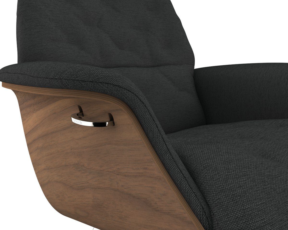 FLEXLUX Relaxfauteuil Volden, functionele stoel, gestoffeerde stoel, armleuningen, TV-fauteuil