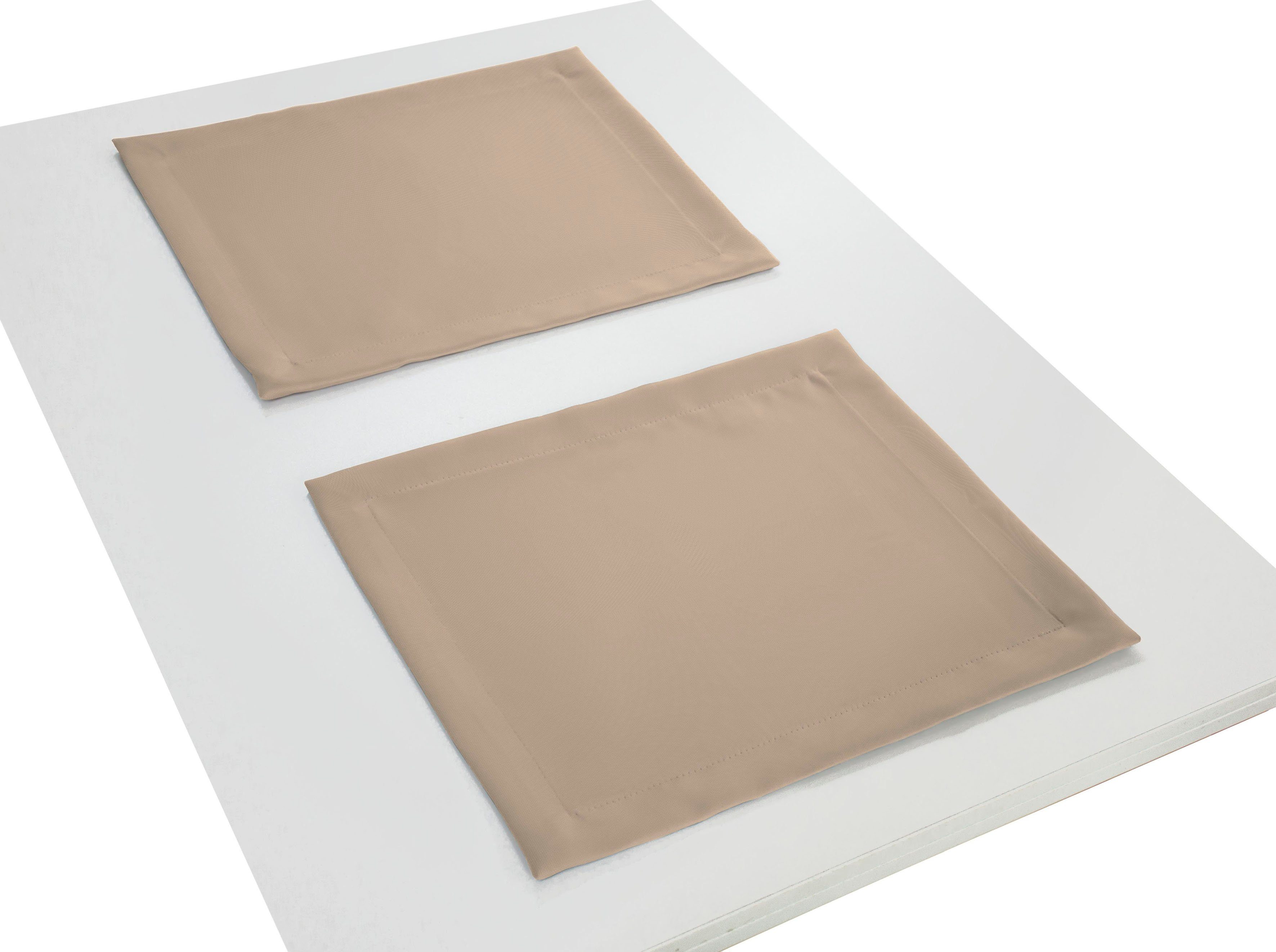 Adam Set placemats Uni Collection GOTS gecertificeerd, Made in Germany (2 stuks)
