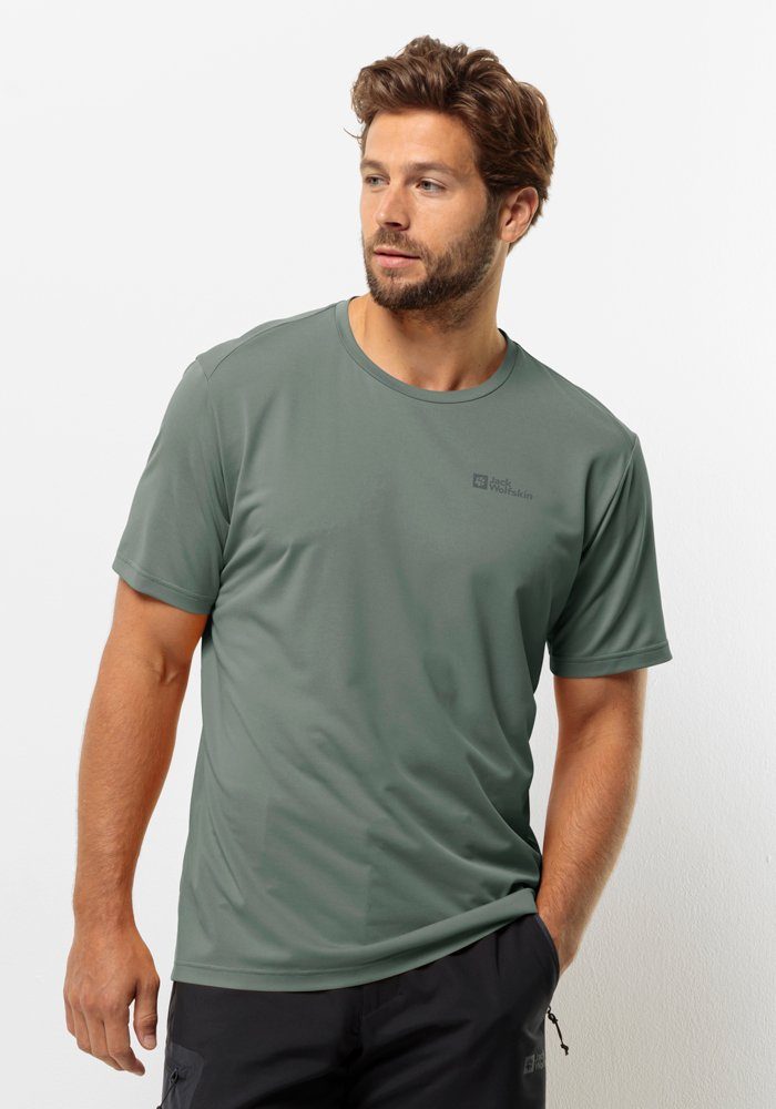 Jack Wolfskin Delgami S S Men Functioneel shirt Heren XXL hedge green hedge green