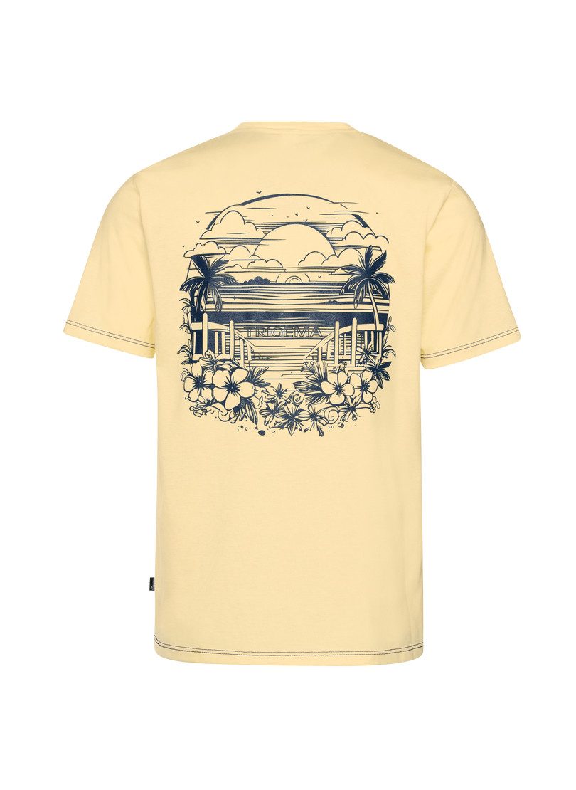 Trigema T-shirt TRIGEMA T-shirt met grote achterkant-print (1-delig)