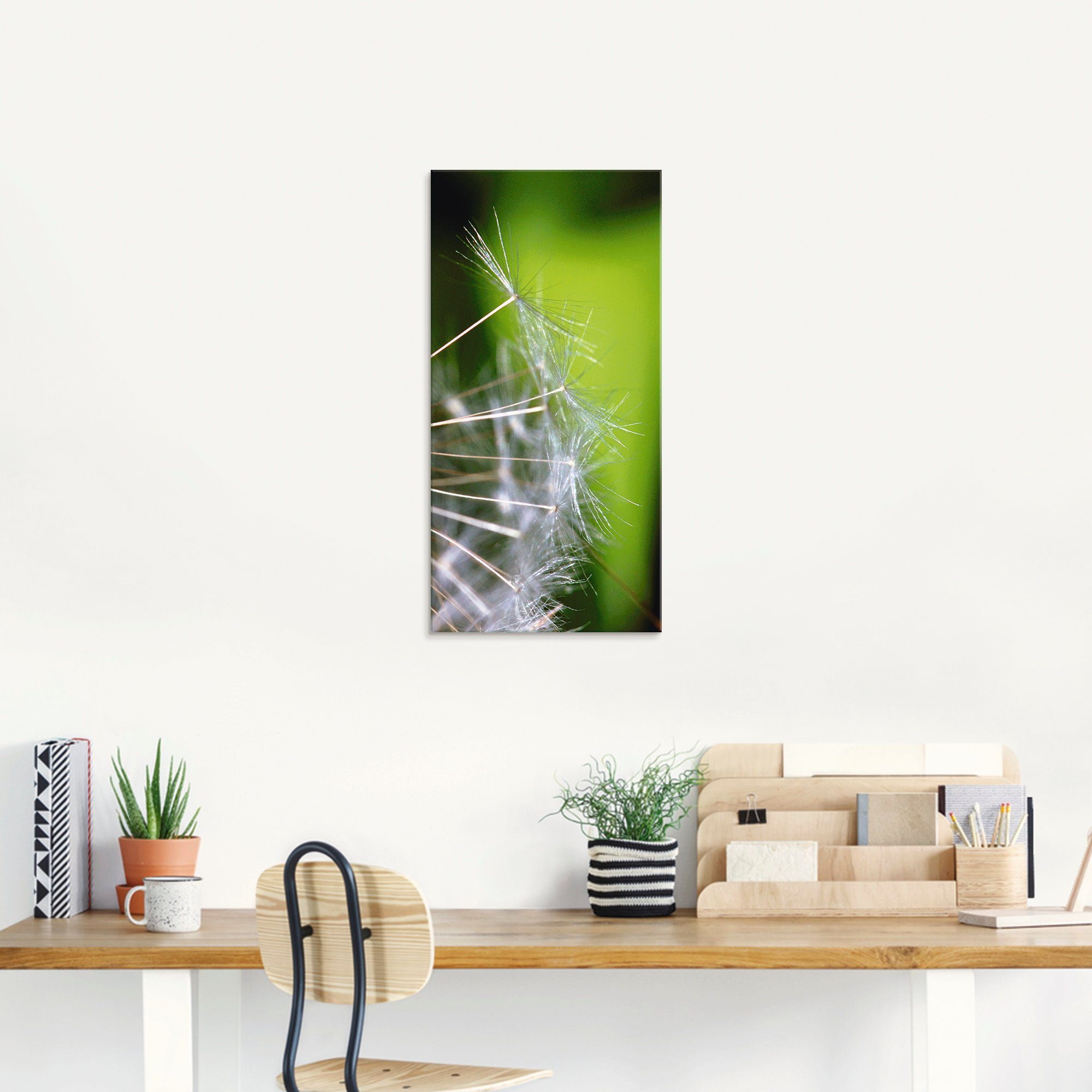 Artland Print op glas Paardebloem zaden in verschillende maten