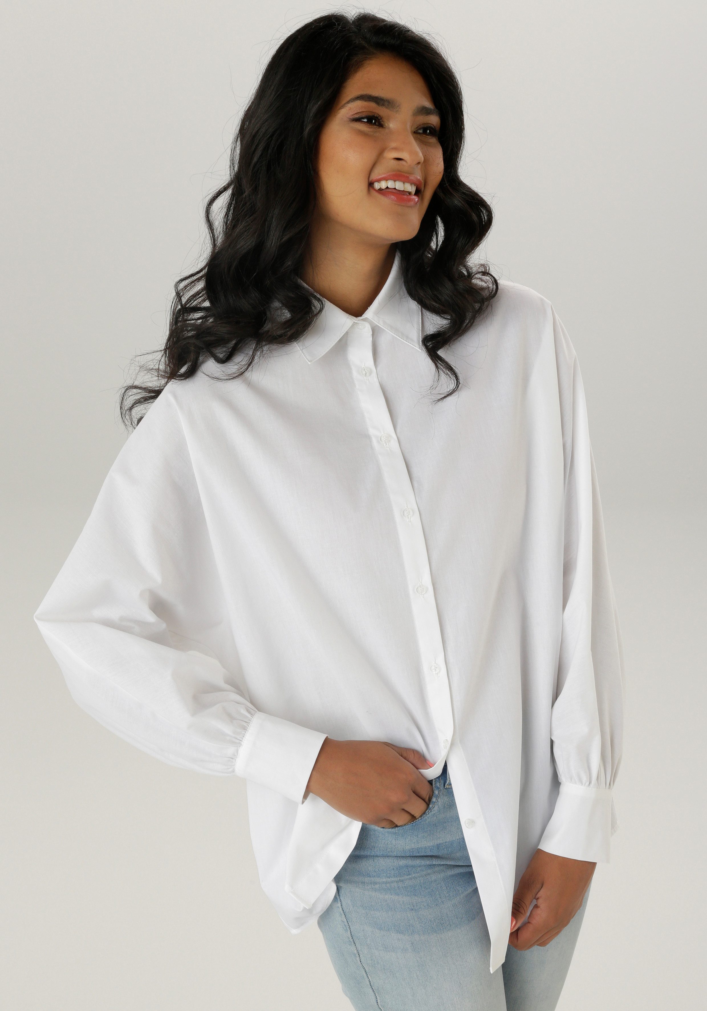 Aniston SELECTED Overhemdblouse met uitzonderlijke oversized snit - nieuwe collectie