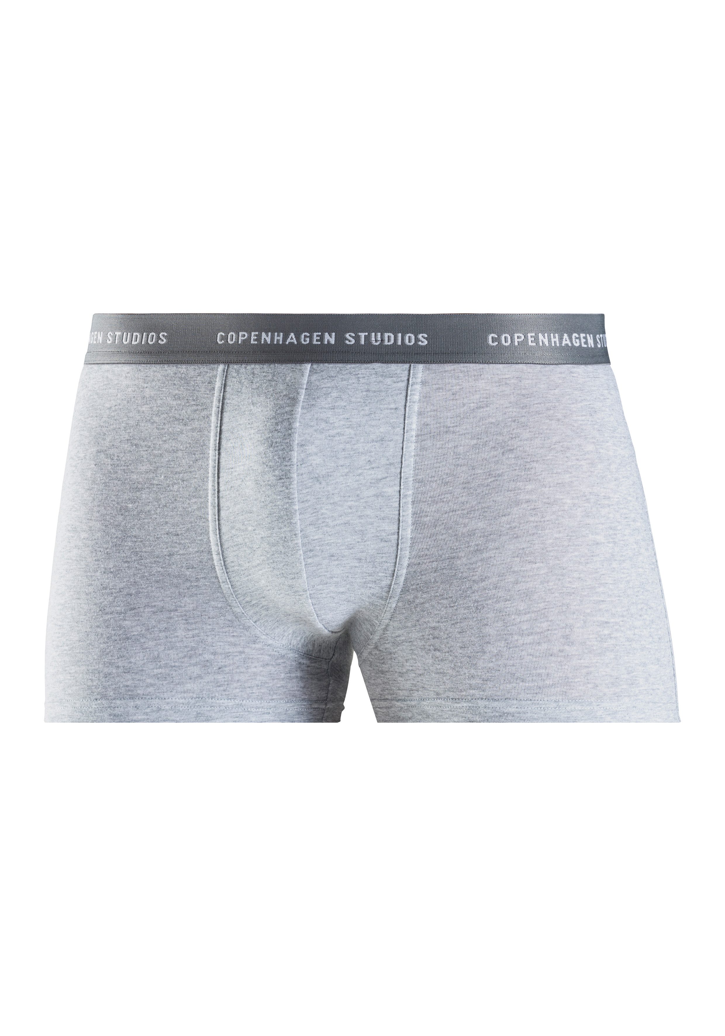 Copenhagen Studios Boxershort voor heren met gekleurde logo-tailleband (3 stuks)