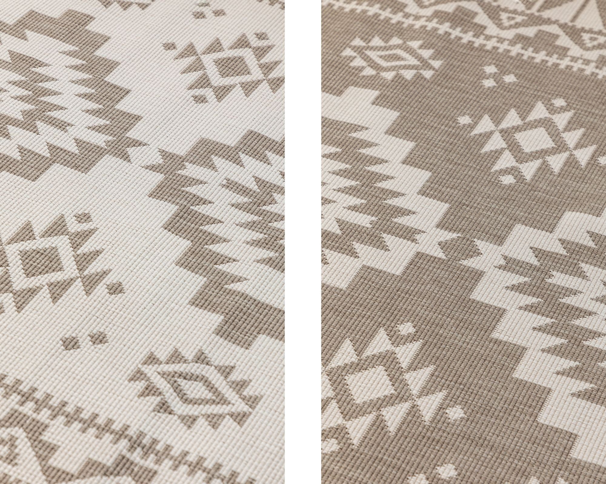 ELLE DECORATION Vloerkleed Dynamic, omkeerbaar tapijt Vlakweefsel, binnen- en buiten, modern, omkeerbaar, balkon, woonkamer, buiten