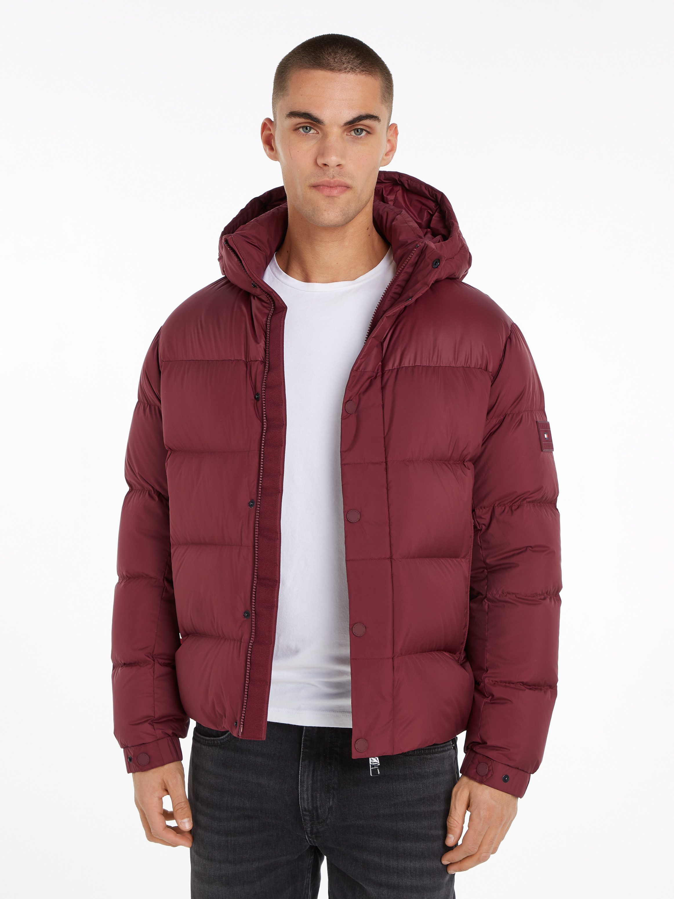 Tommy Hilfiger Gewatteerde jas MIX DOWN HOODED PUFFER JACKET