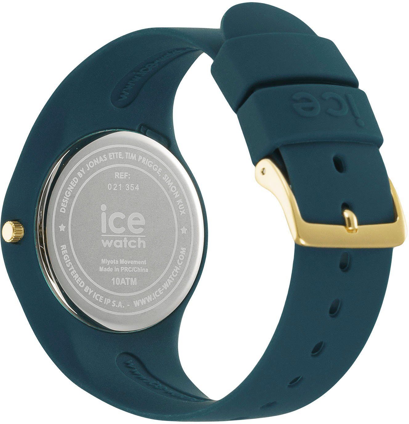 ice-watch Kwartshorloge ICE horizon - Verdigris - Medium - 3H, 021354 Polshorloge, dameshorloge, mineraalglas, analoog, siliconen armband