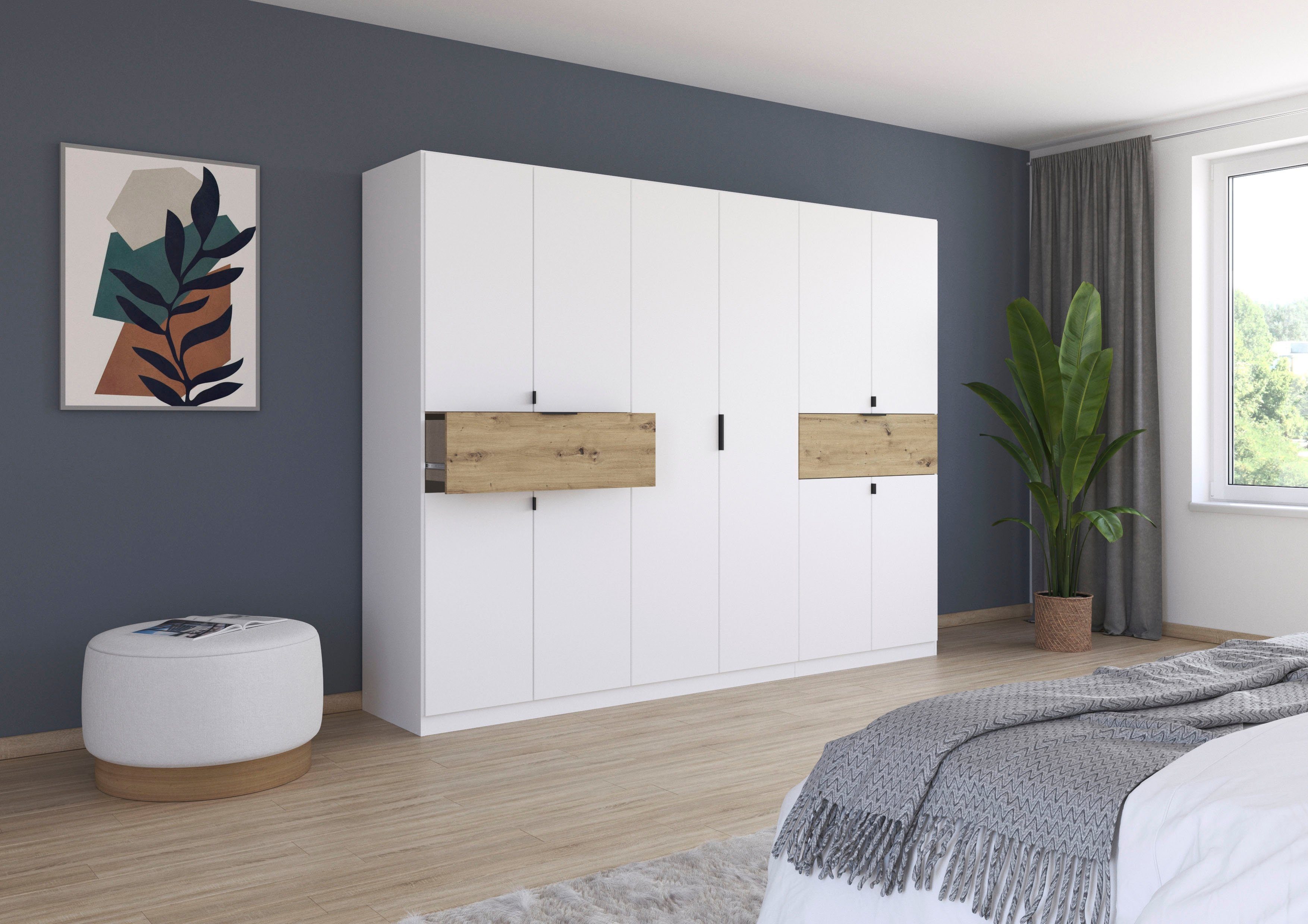 rauch Draaideurkast Kledingkast kast garderobe waskast TICAO met 2 ruime lades, veel opbergruimte made in germany