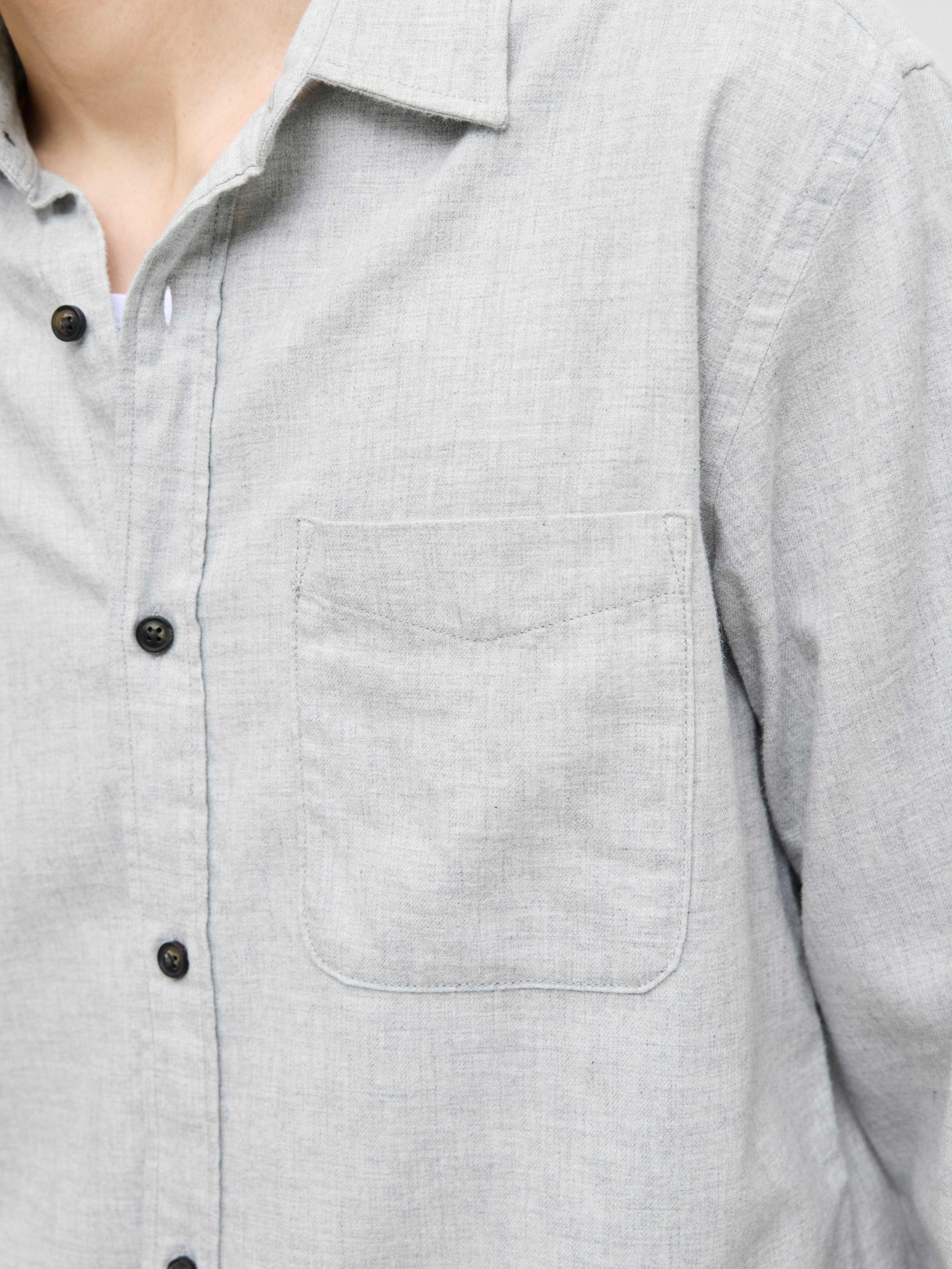 Jack & Jones Overhemd met lange mouwen JJECLASSIC MELANGE SHIRT L/S NOOS