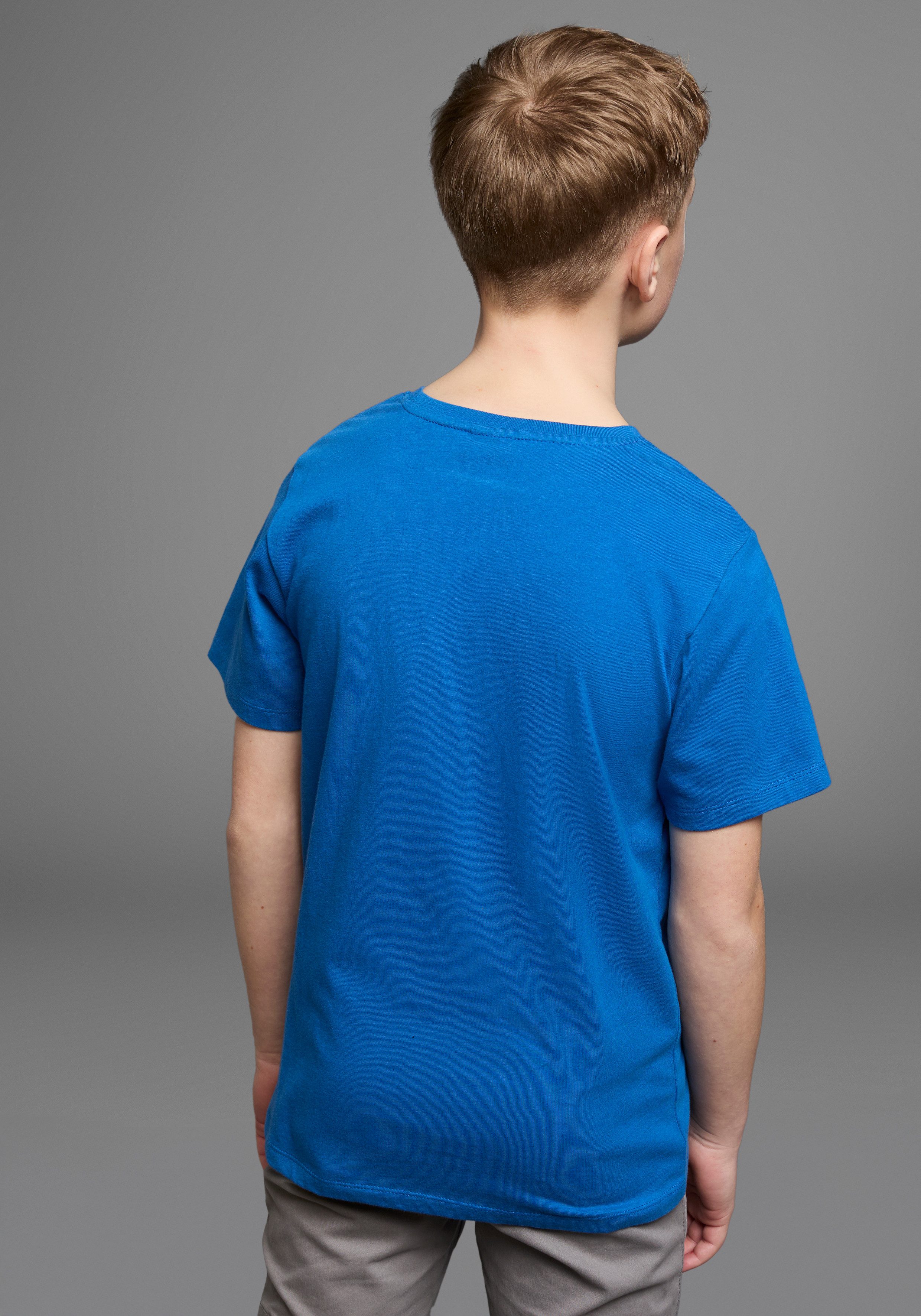 KIDSWORLD T-shirt Met casual print: BIKER Korte mouwen, bedrukt, ronde hals, van katoen