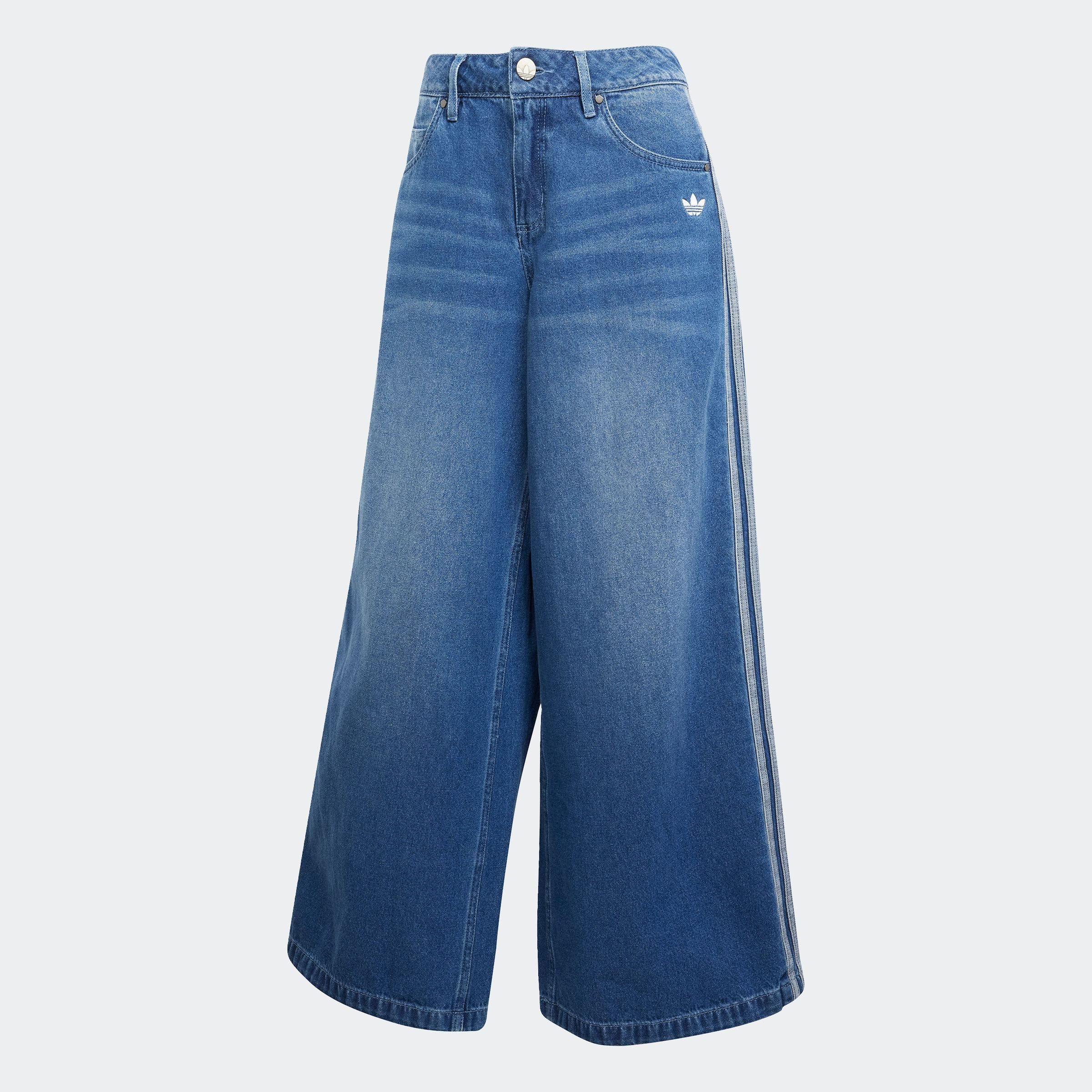 adidas Originals Sportbroek DENIM WIDE PANT (1-delig)