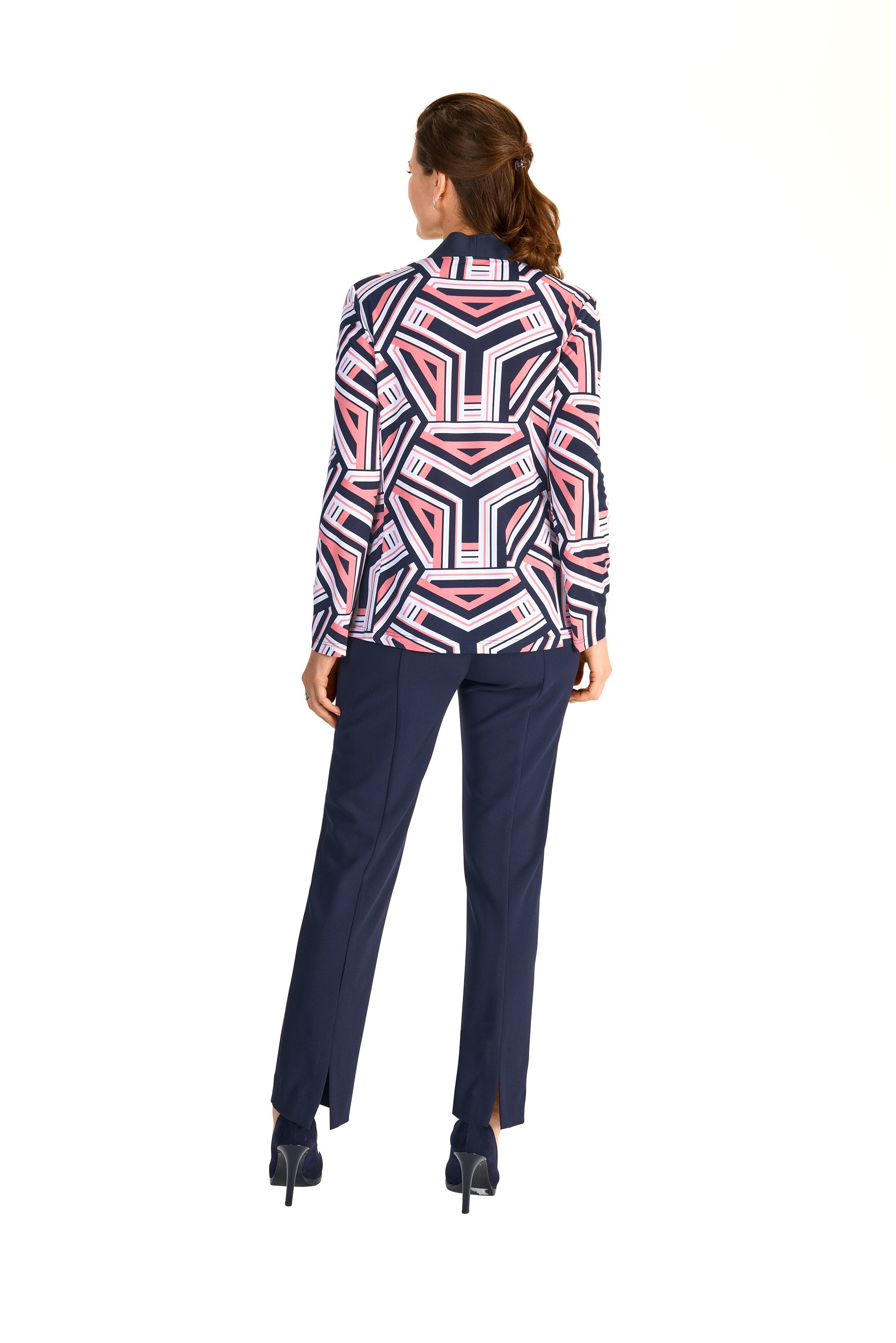 HERMANN LANGE Collection 2-in-1-shirt met lange mouwen met grafisch motief