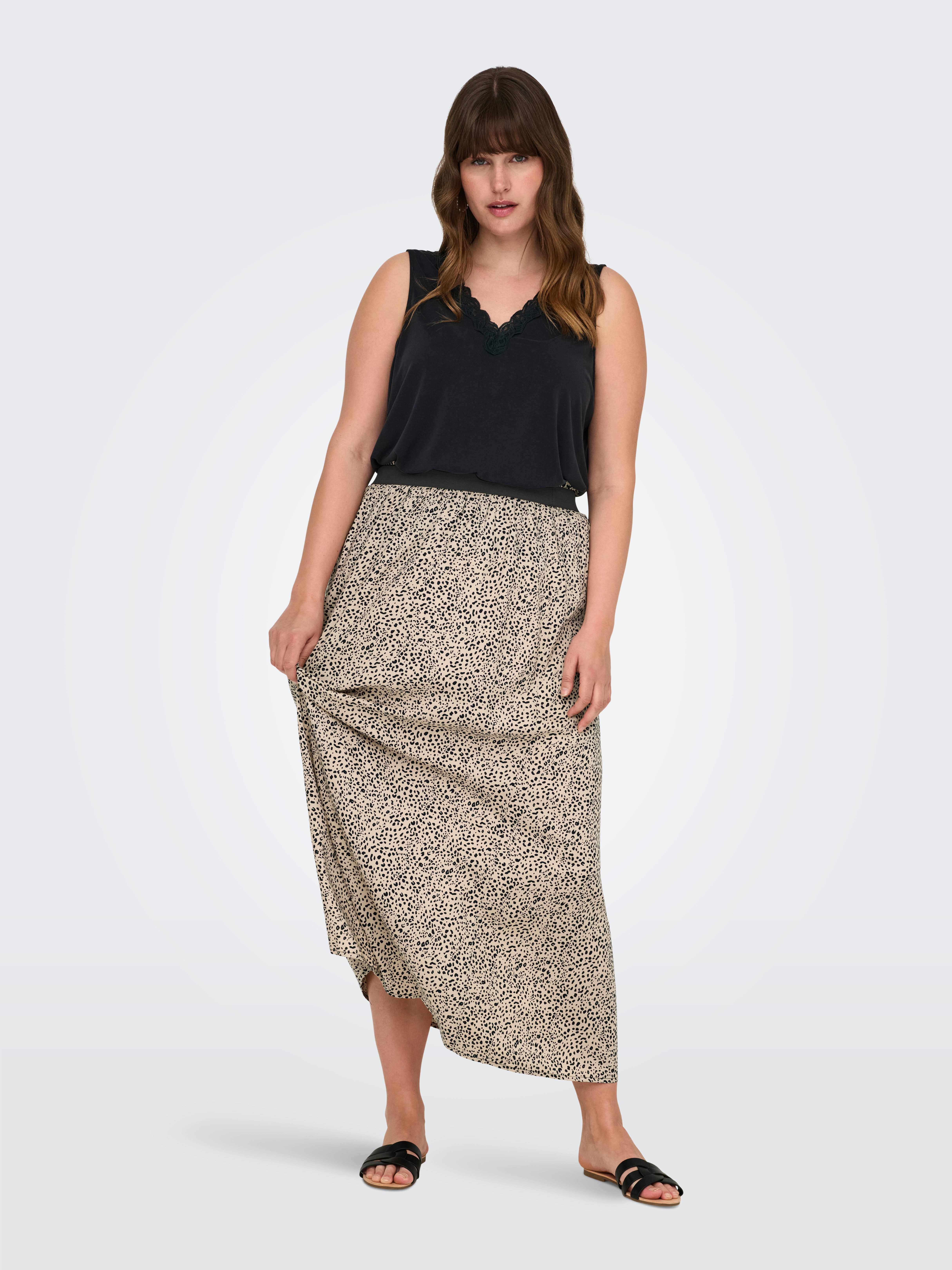 ONLY CARMAKOMA Maxirok CARVENEDIG LIFE LONG SKIRT NOOS