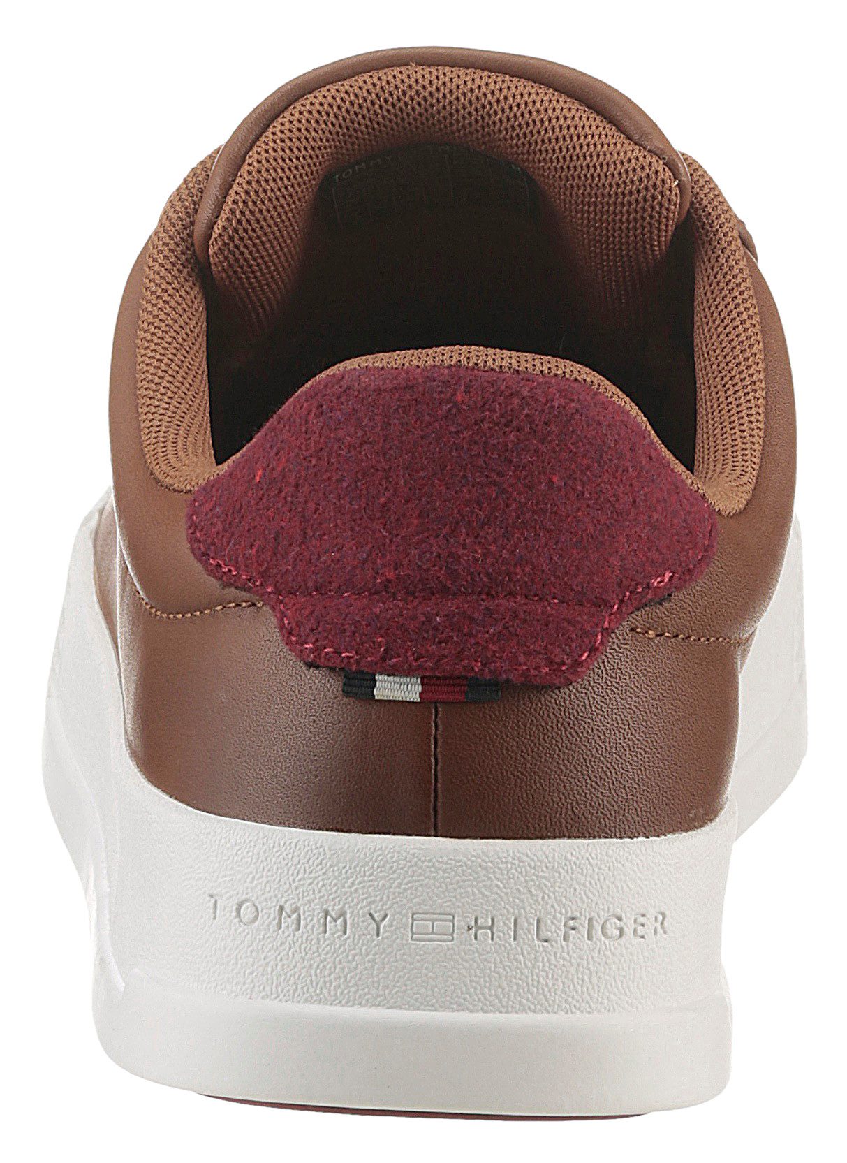 Tommy Hilfiger Plateausneakers TH COURT SEASONAL WINTER 4A , vrijetijdsschoen, veterschoen, lage schoen met gevoerde schacht