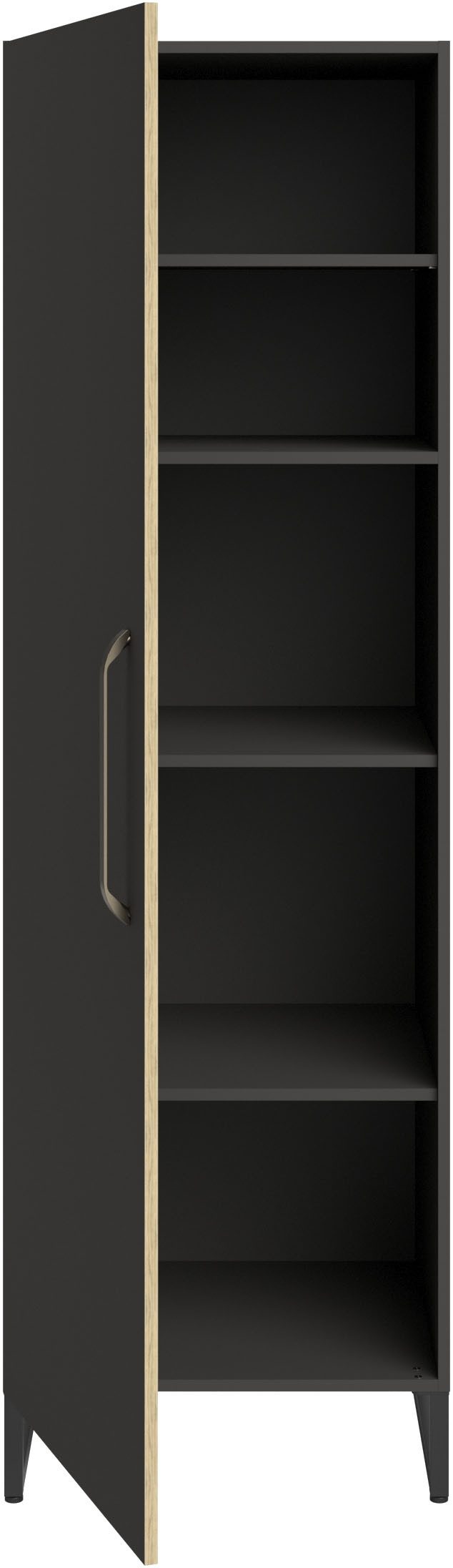 Parisot Kastenset Wave 1, Keuken kast, buffetset, keuken Deuren met softclose functie, werkblad van eiken - gefineerd (set, 9 stuks)