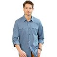 marco donati overhemd met lange mouwen blauw