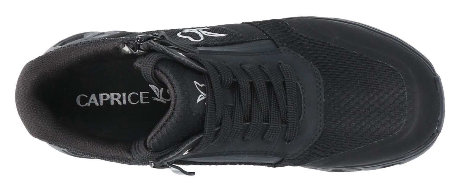 Caprice Plateausneakers , vrijetijdsschoen, lage schoen, veterschoen, comfortabele schoen in ruime breedte