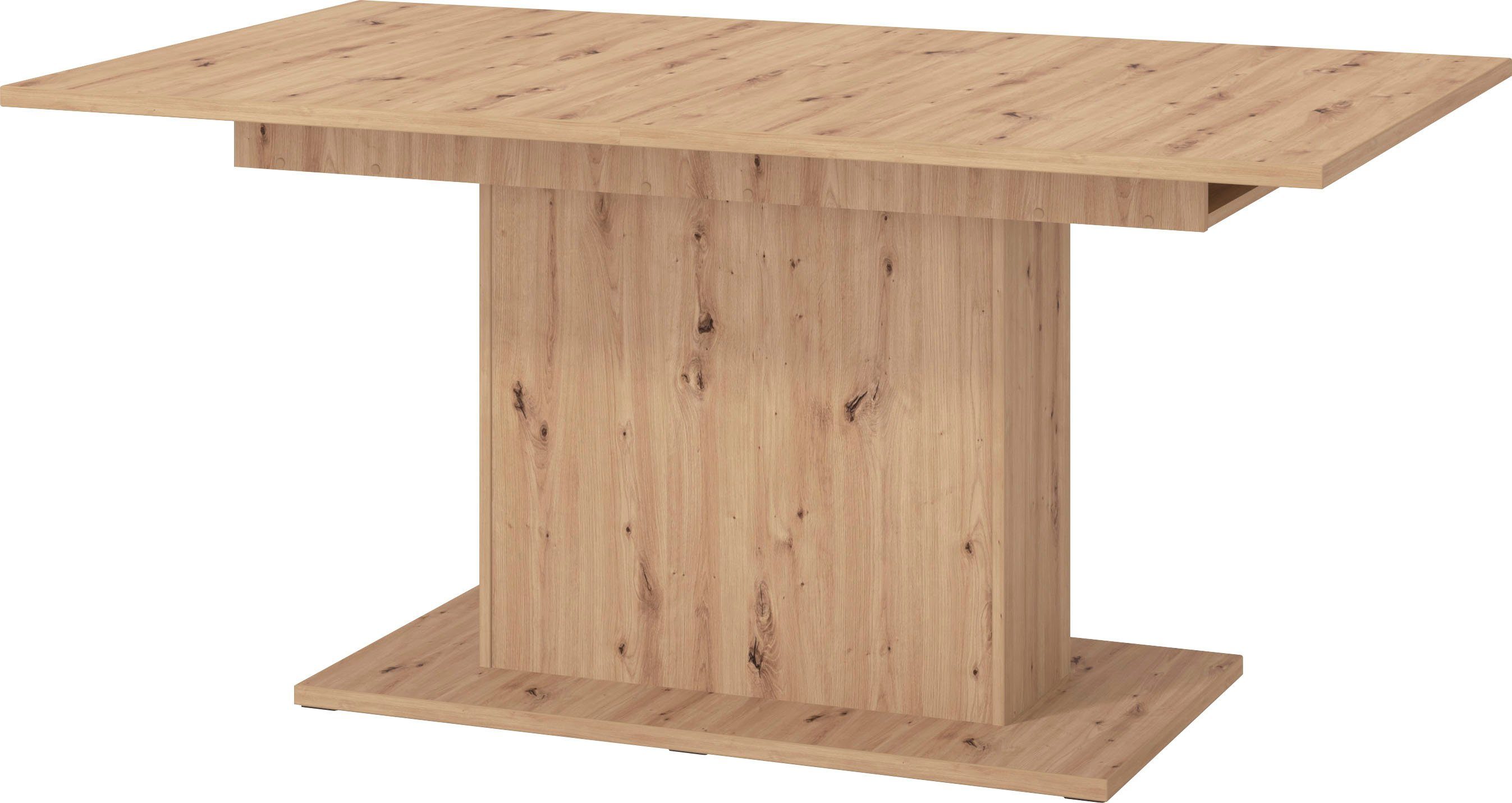 Home affaire Eettafel SABRINA Breedte 160 cm, uittrekfunctie
