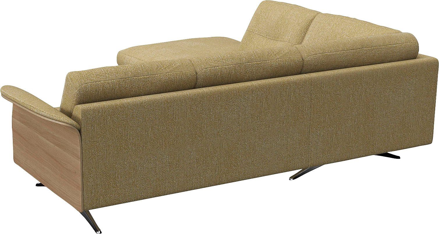 FLEXLUX Hoekbank Glow, super comfortabel door hoogwaardige zitconstructie met binnenvering, L-vorm