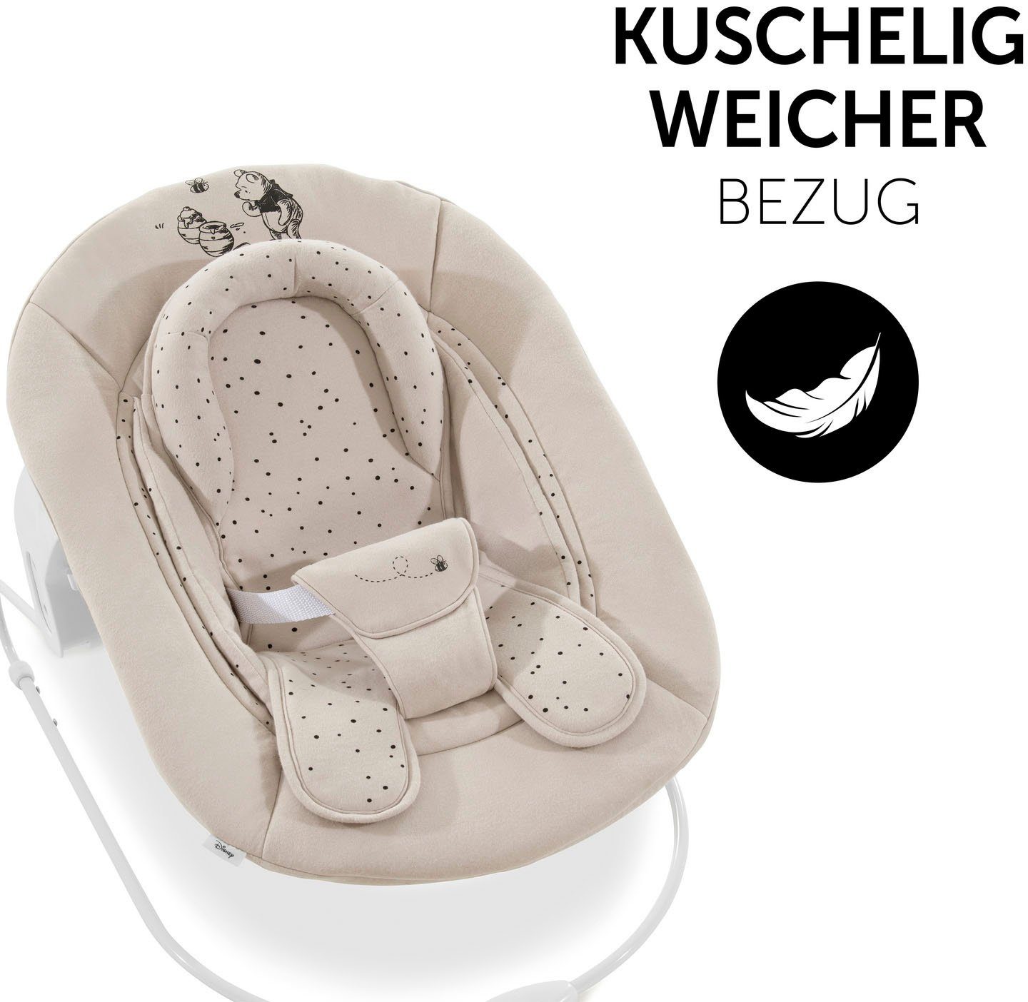 Hauck Opzet voor de kinderstoel Alpha Bouncer 2in1 Winnie the Pooh beige