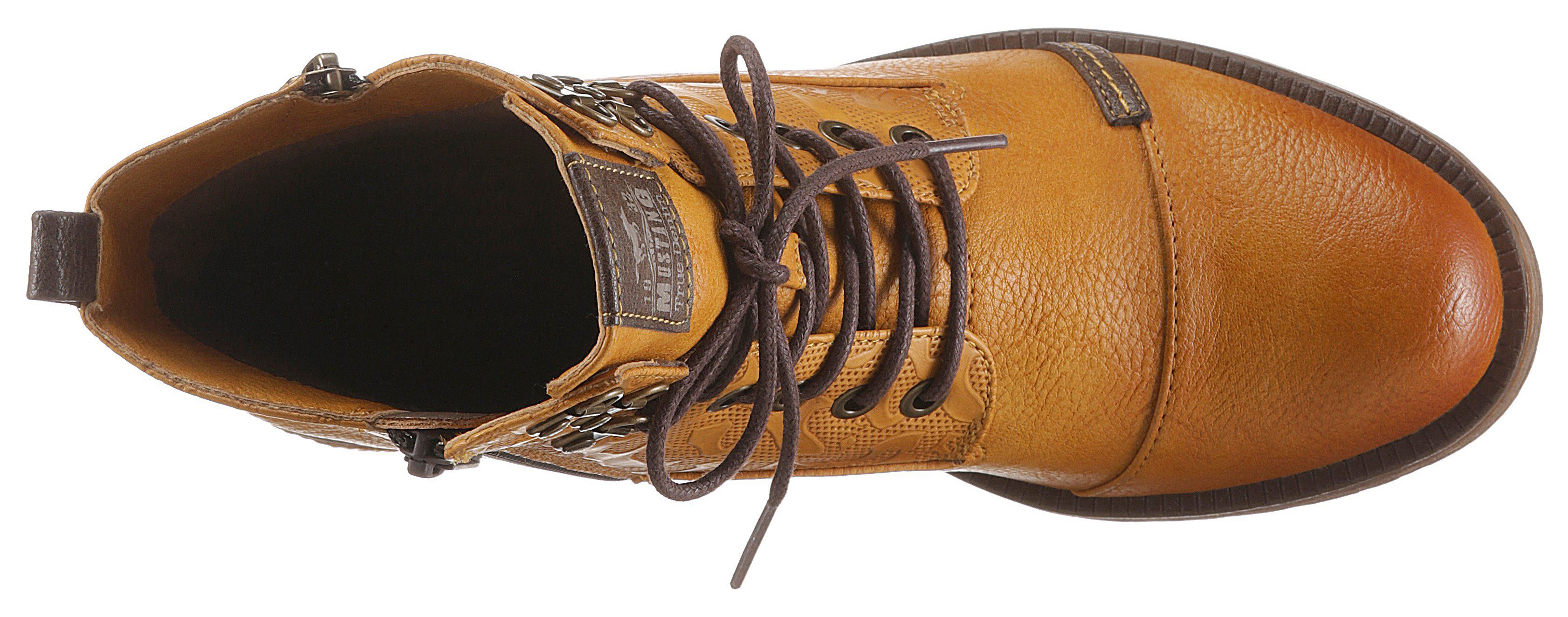 Mustang Shoes Hoge veterschoenen met rits aan de binnenkant online  bestellen | OTTO