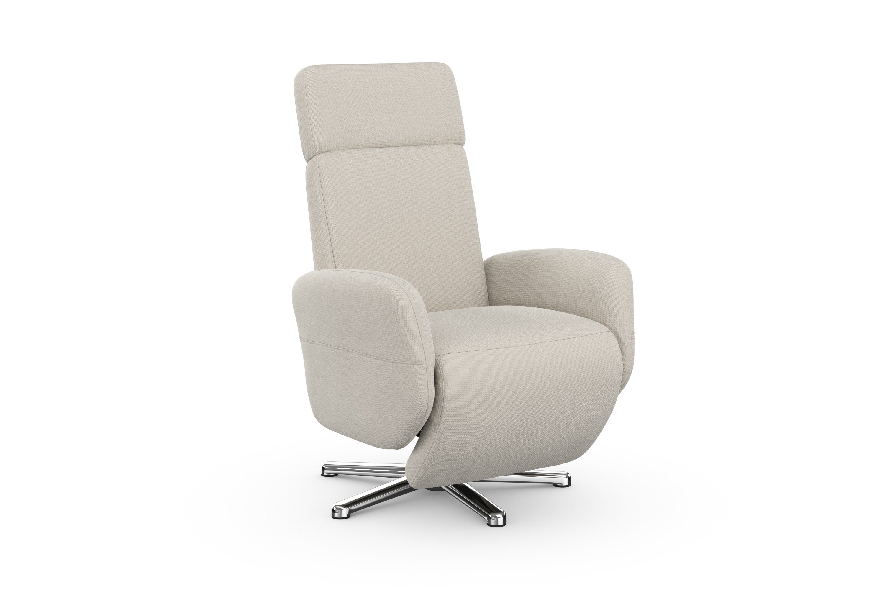 sit&more Relaxfauteuil Grenoble, incl. hoofdsteunverstelling en bekabelde afstandsbediening