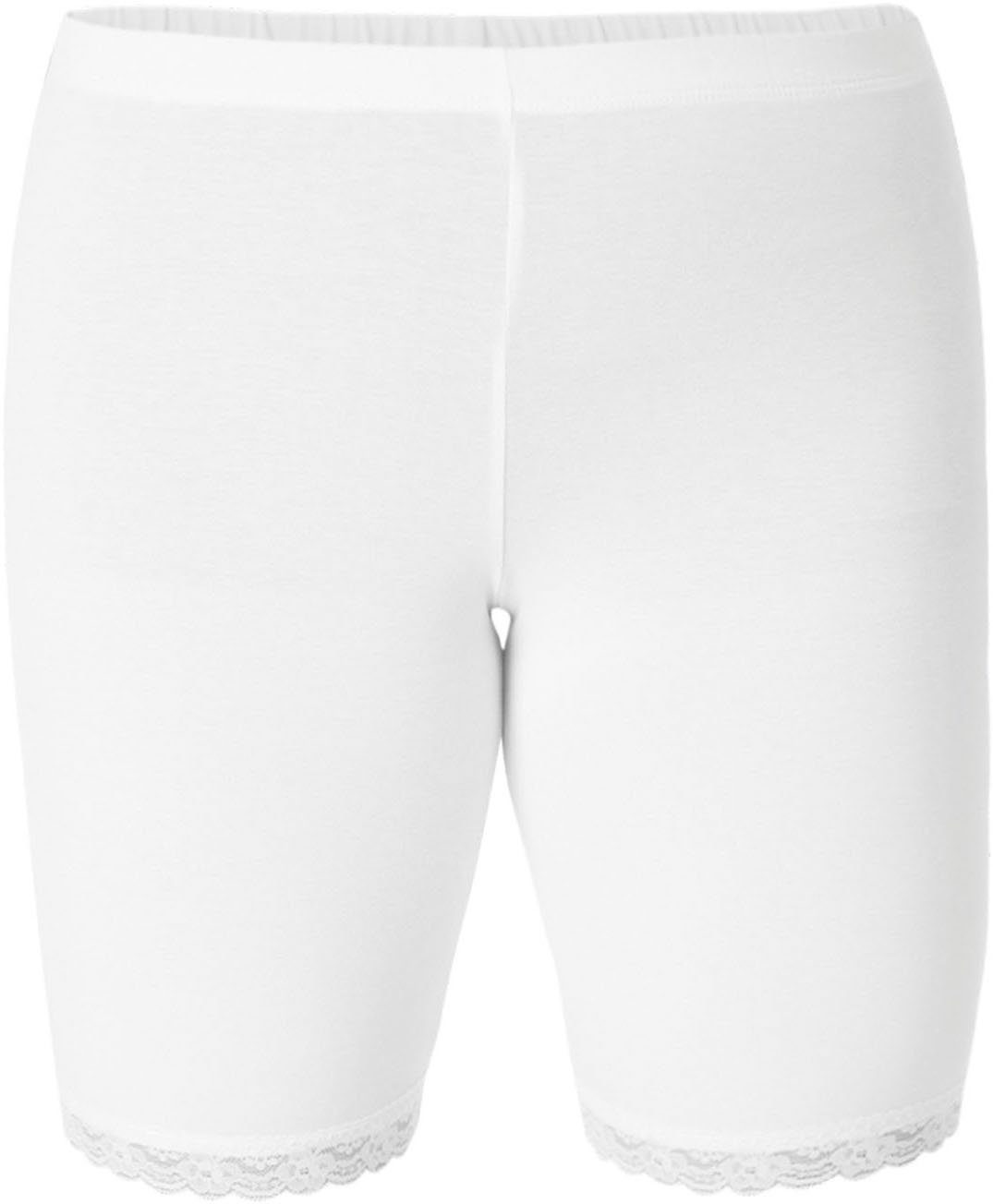 Base Level Curvy Fietsbroekje met decoratieve kant (set, 2-delig)