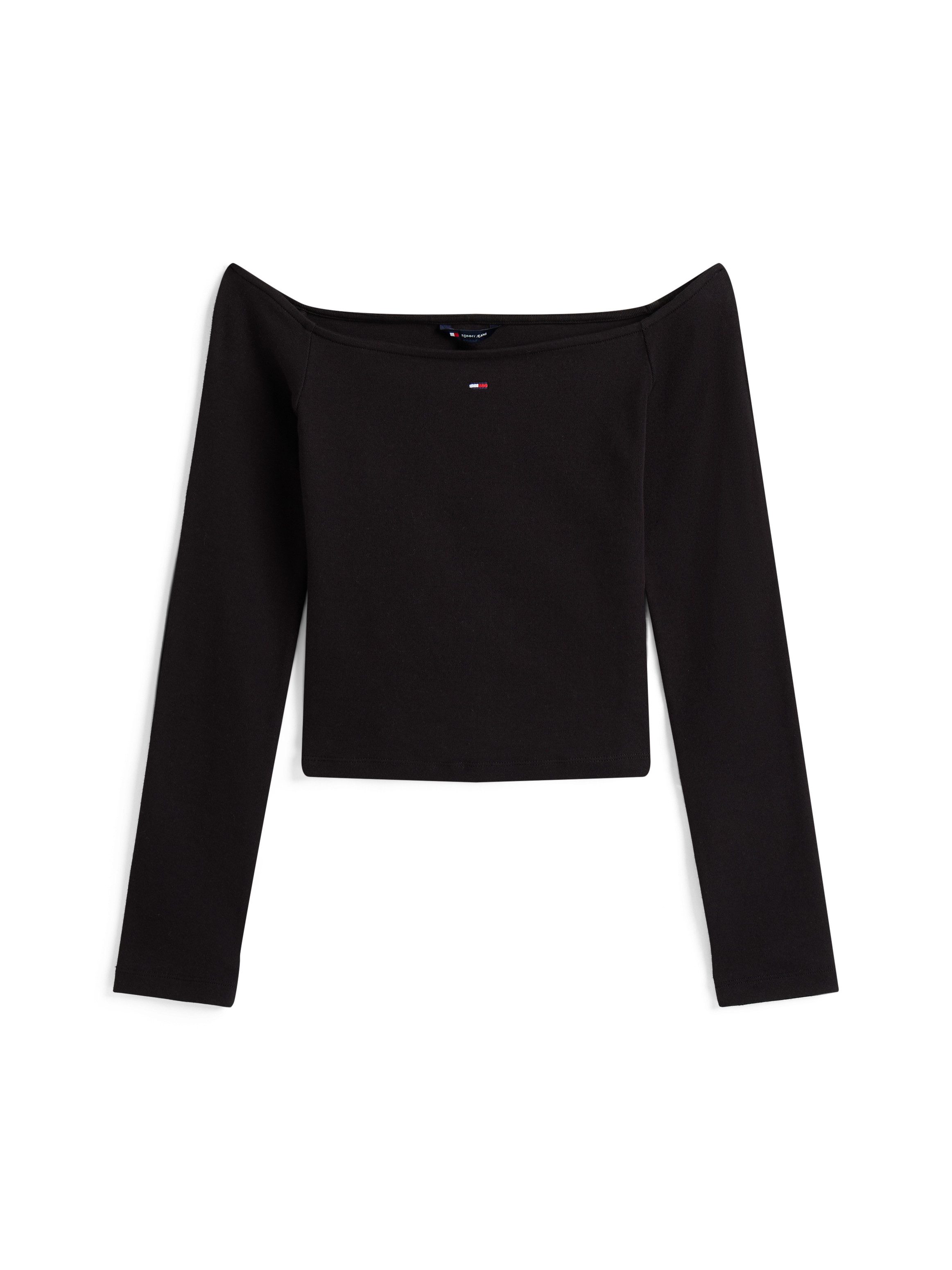 TOMMY JEANS Shirt met lange mouwen TJW SLIM ESSENTIAL BOAT NECK LS