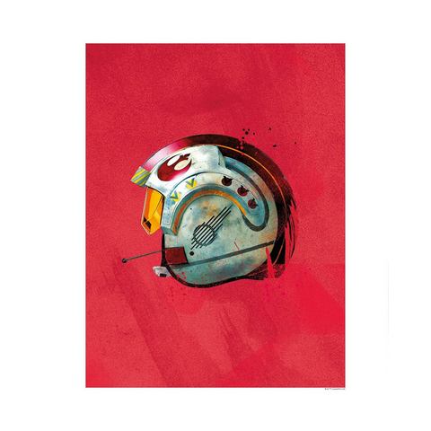 Komar wanddecoratie Star Wars Classic Helmets Rebel Pilot, zonder lijst
