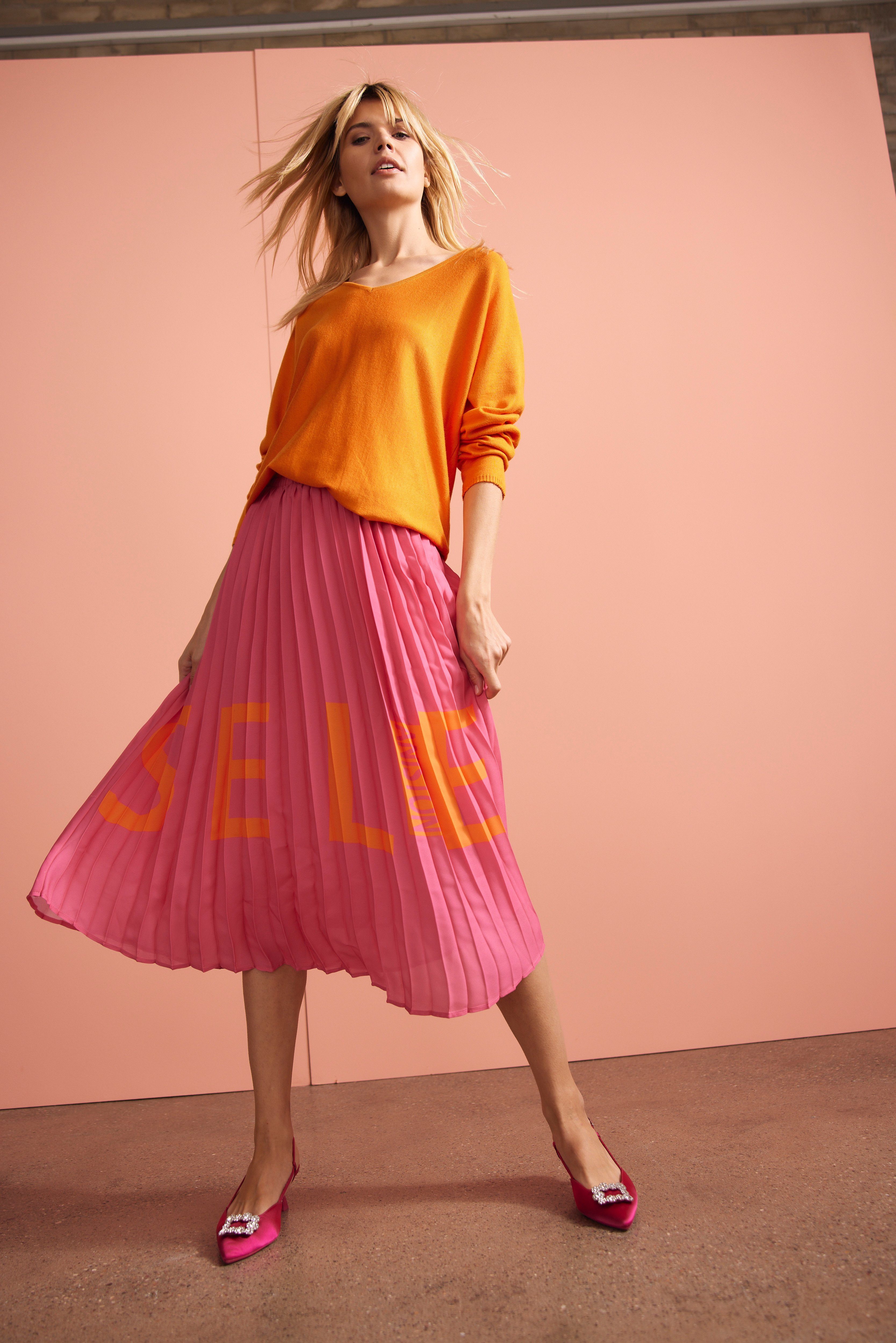 Aniston SELECTED Trui met V-hals in oversized-look