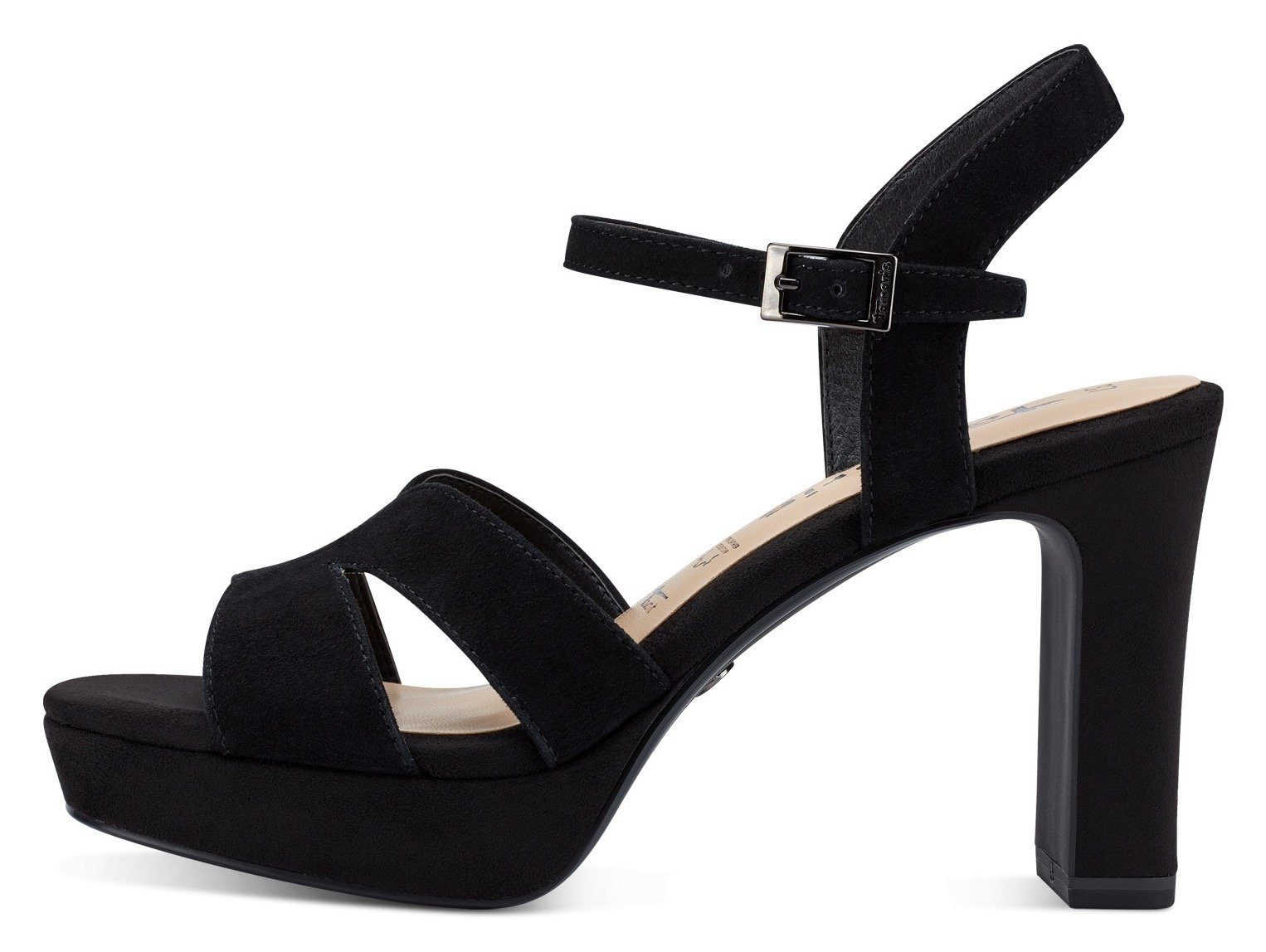 Tamaris Highheel sandaaltjes , zomerschoen, avondschoen, blokhak, met antishokk hak
