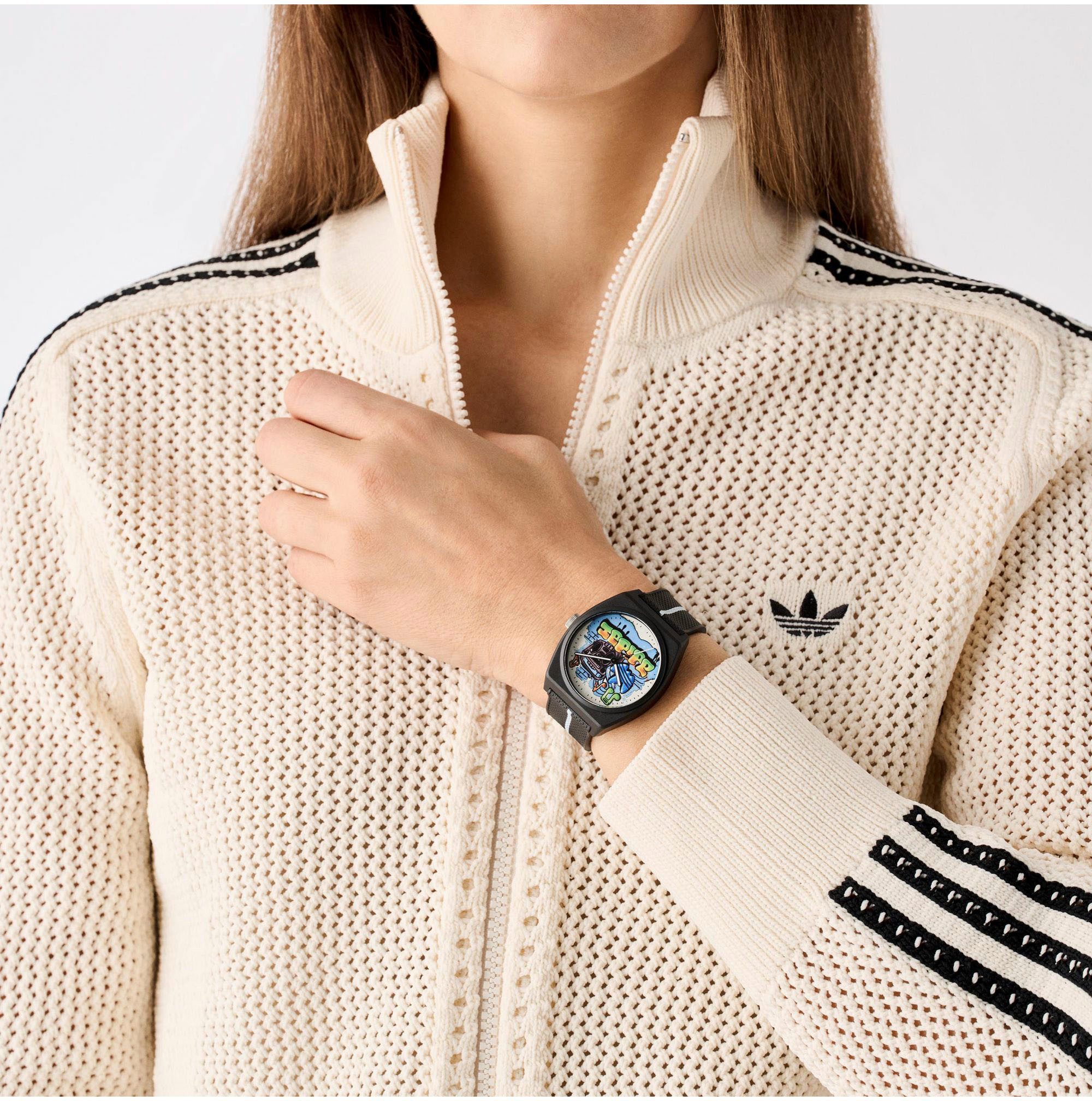 adidas Originals Kwartshorloge PROJECT TWO Polshorloge, herenhorloge, dameshorloge, harsband, waterafstotend tot 5 bar