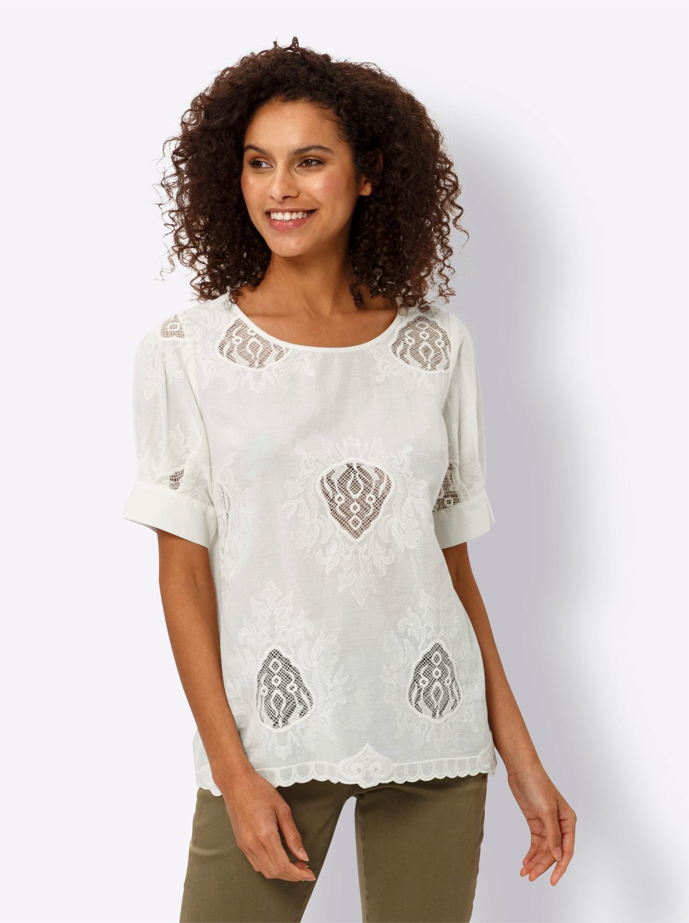 heine Blouse met korte mouwen