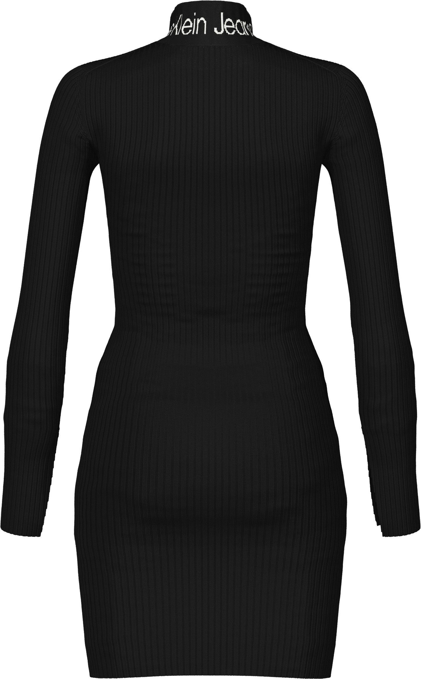 Calvin Klein Sweatjurk LOGO INTARSIA SWEATER DRESS