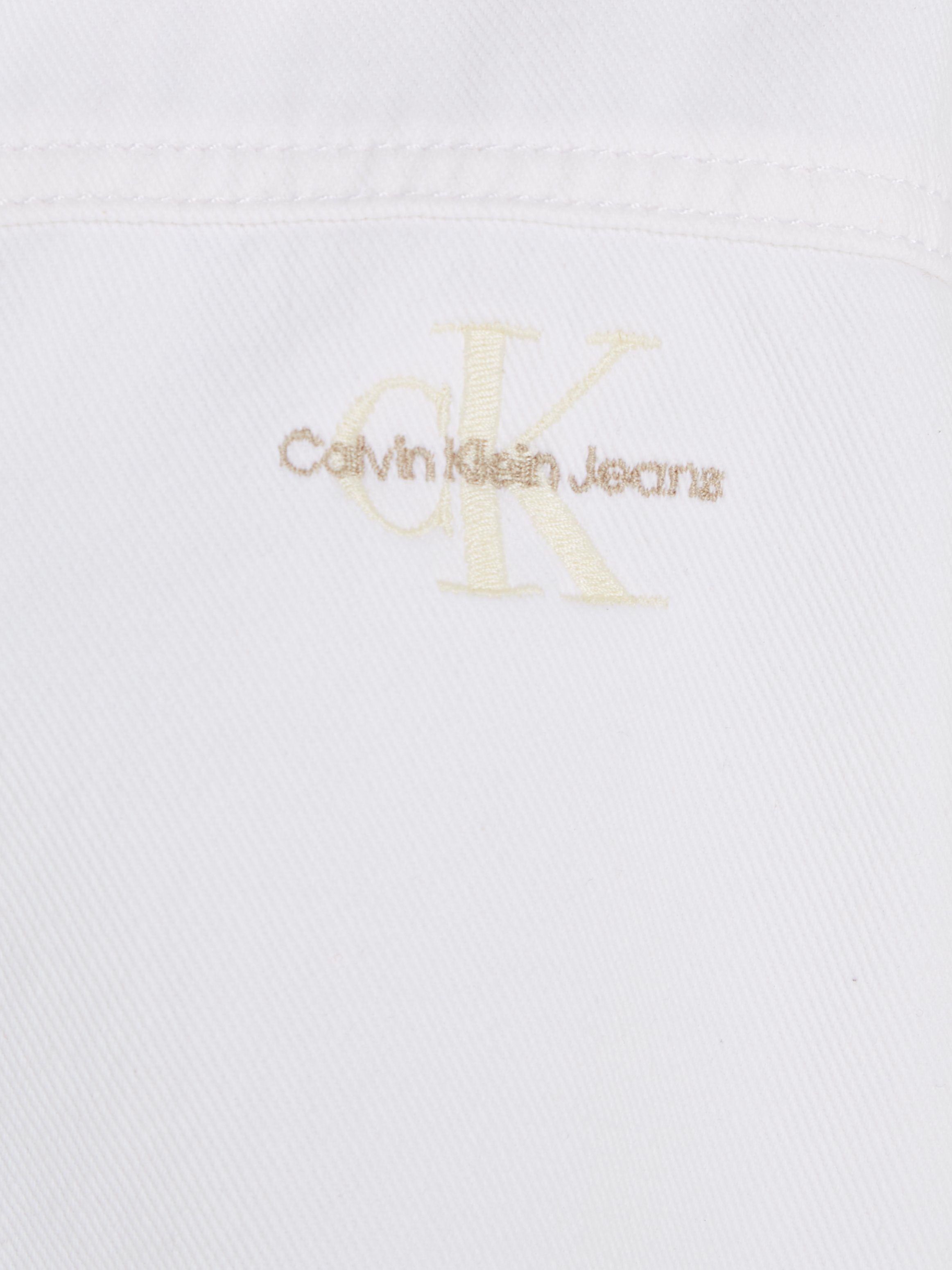 Calvin Klein Jeansjack WHITE BUTTON DENIM JACKET