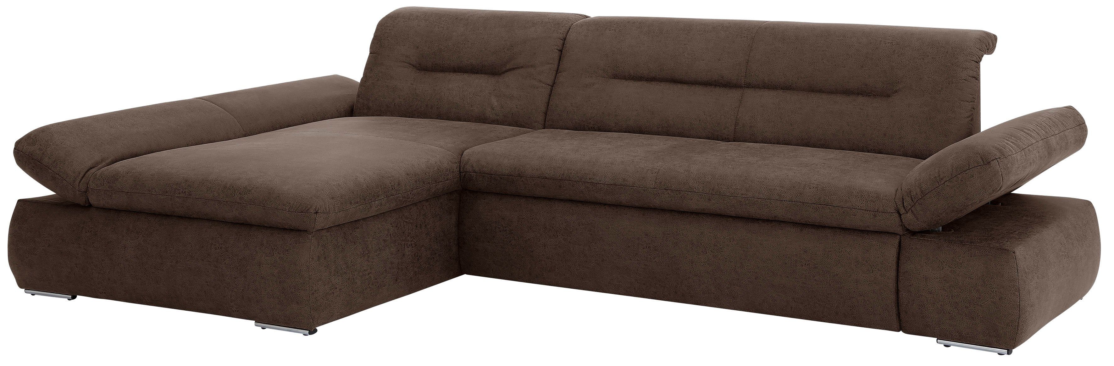INOSIGN Hoekbank Avesa L-vorm Naar keuze met armleuningverstelling en slaapfunctie, bxdxh: 300x172x80cm