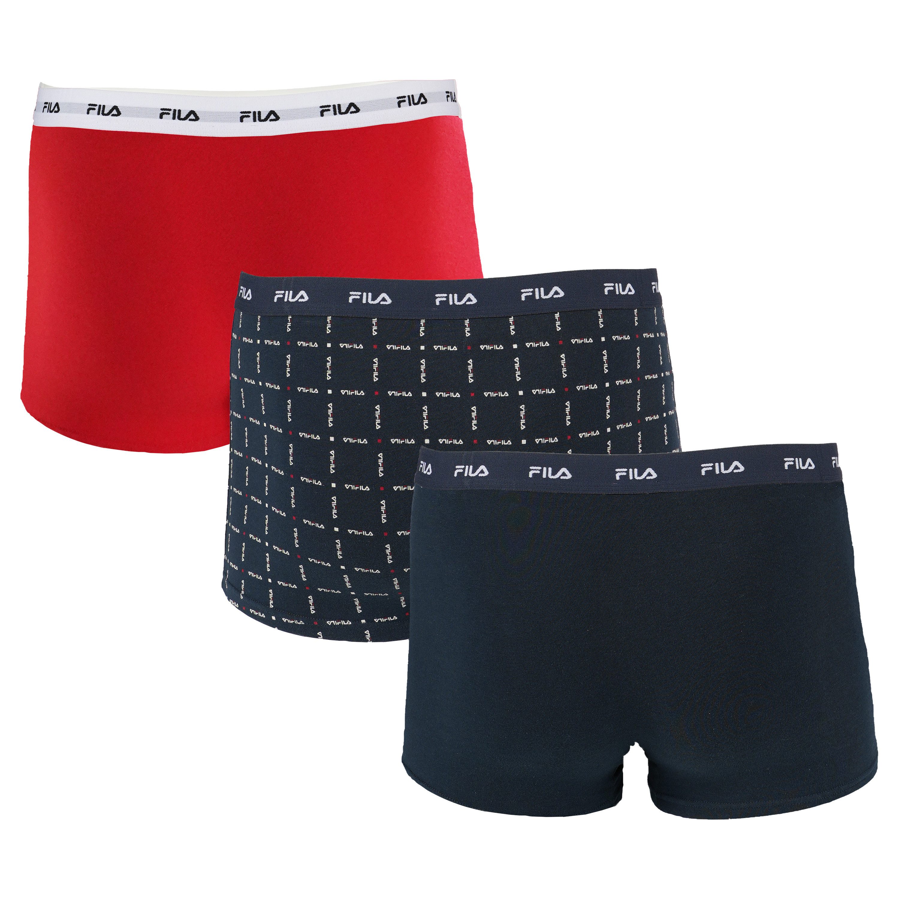 Fila Boxershort met elastische logoband (Set van 3)