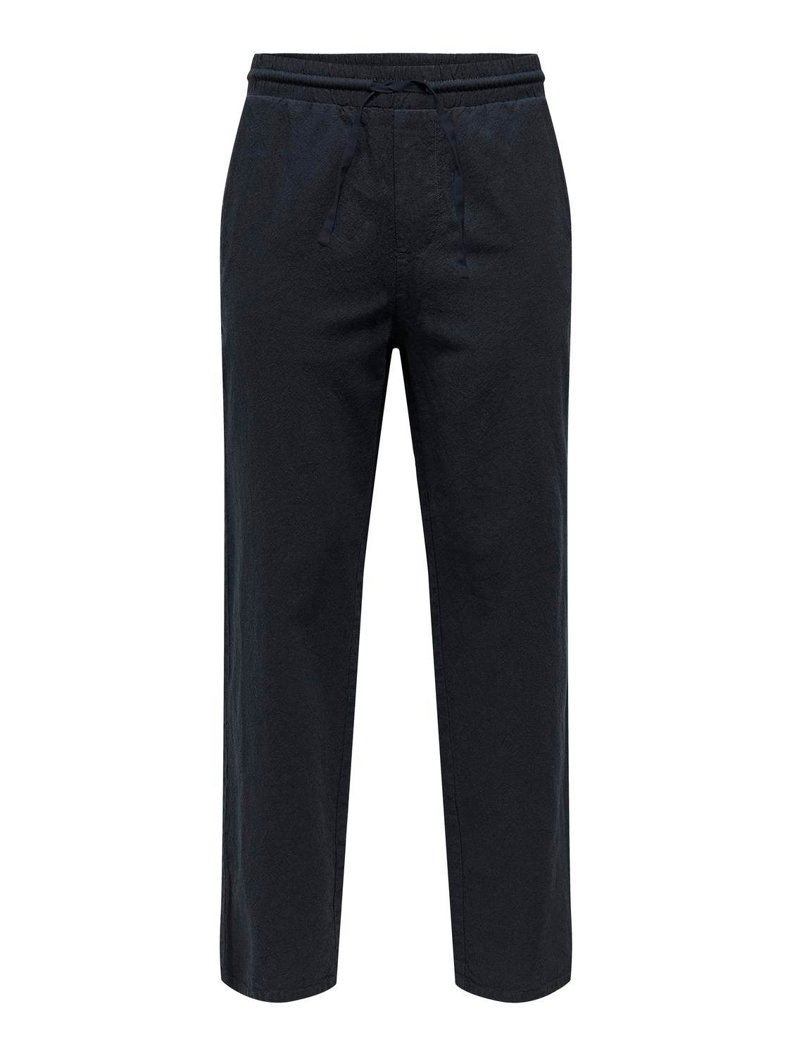 ONLY & SONS Trainingsbroek ONSSINUS LOOSE 0007 COT LIN PANT NOOS