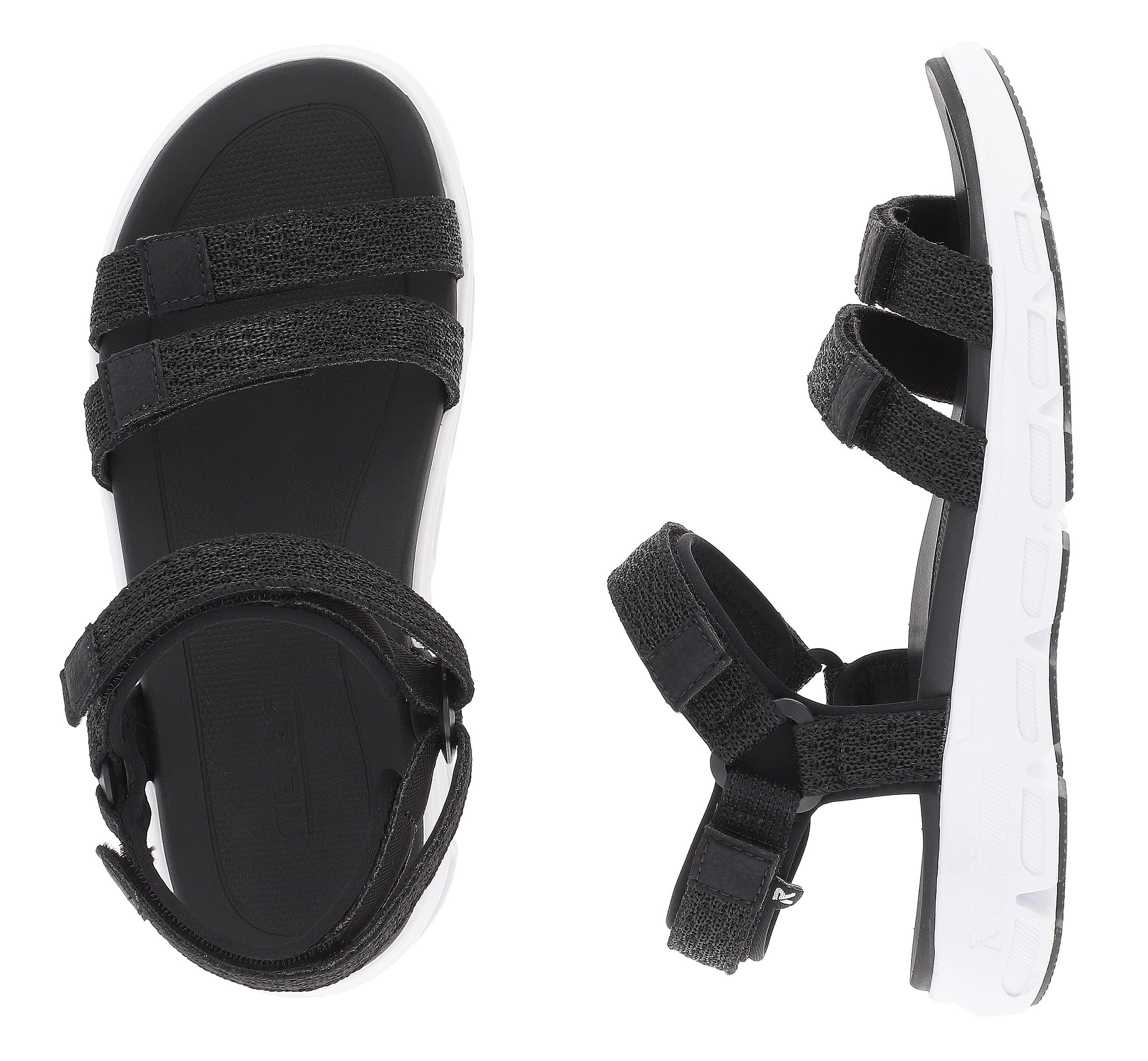 Rieker EVOLUTION Sandalen , zomerschoen, sandaal, sleehak, met klittenbandsluitingen, wasbaar